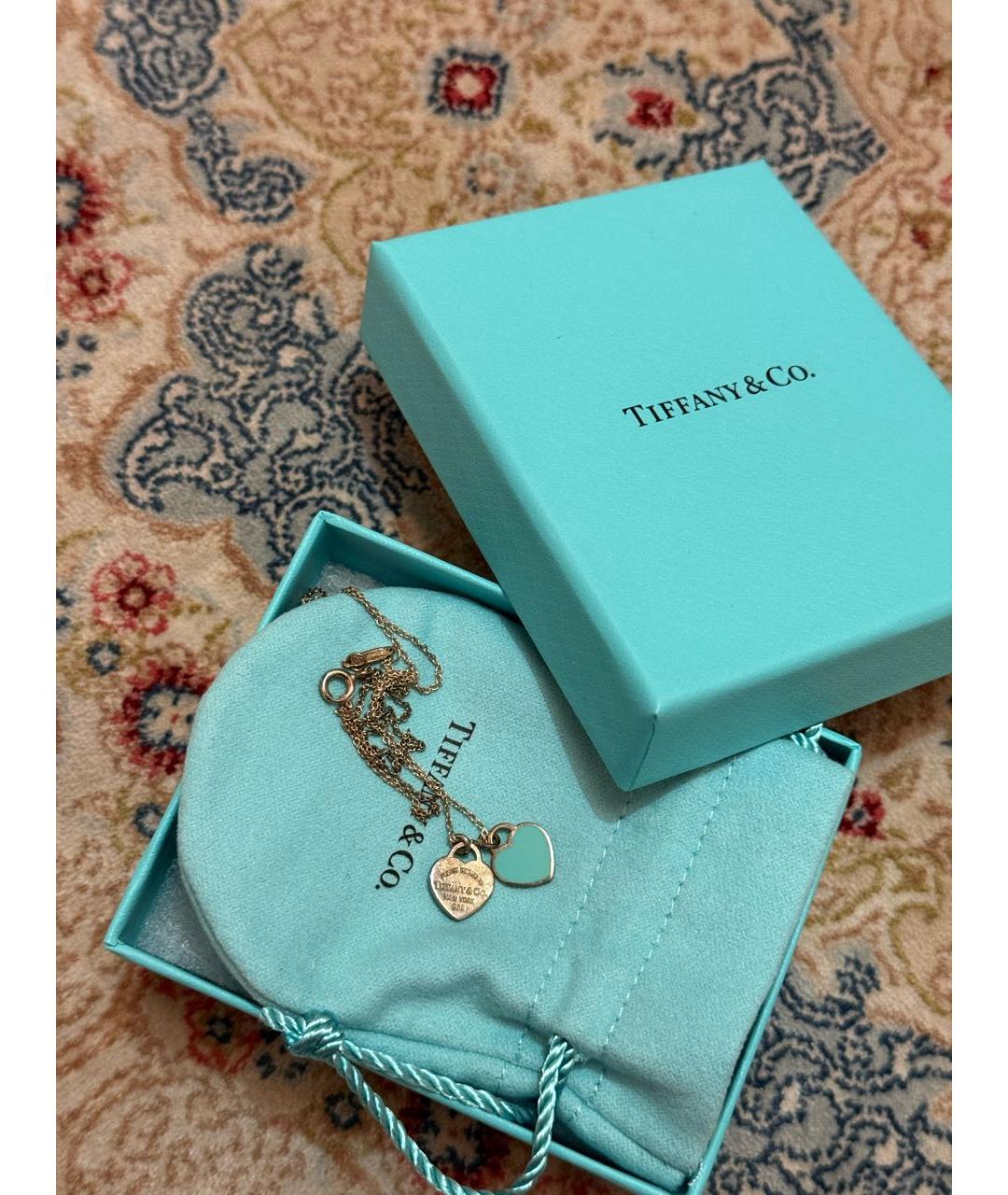 TIFFANY&CO Бирюзовая подвеска, фото 4