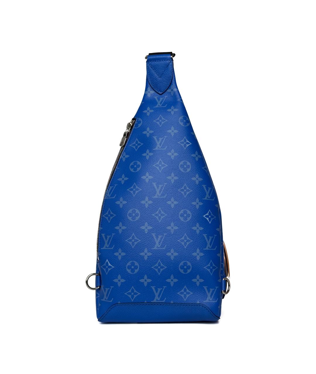 LOUIS VUITTON Синяя кожаная сумка на плечо, фото 2