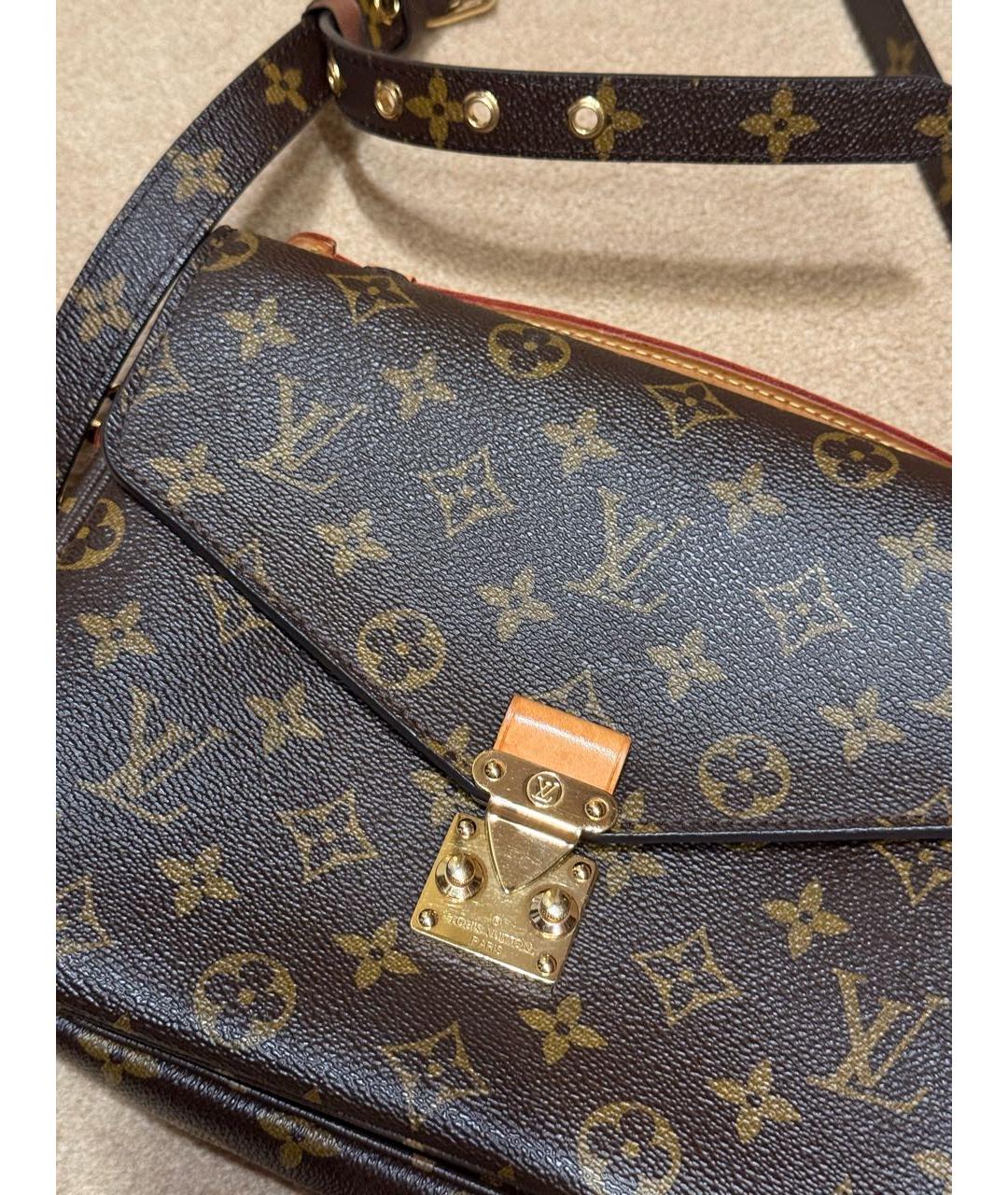 LOUIS VUITTON Коричневая сумка через плечо, фото 2