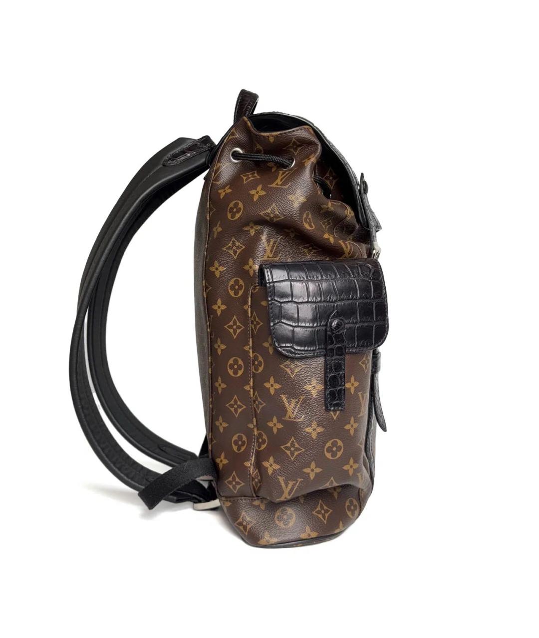 LOUIS VUITTON Коричневый рюкзак из экзотической кожи, фото 4