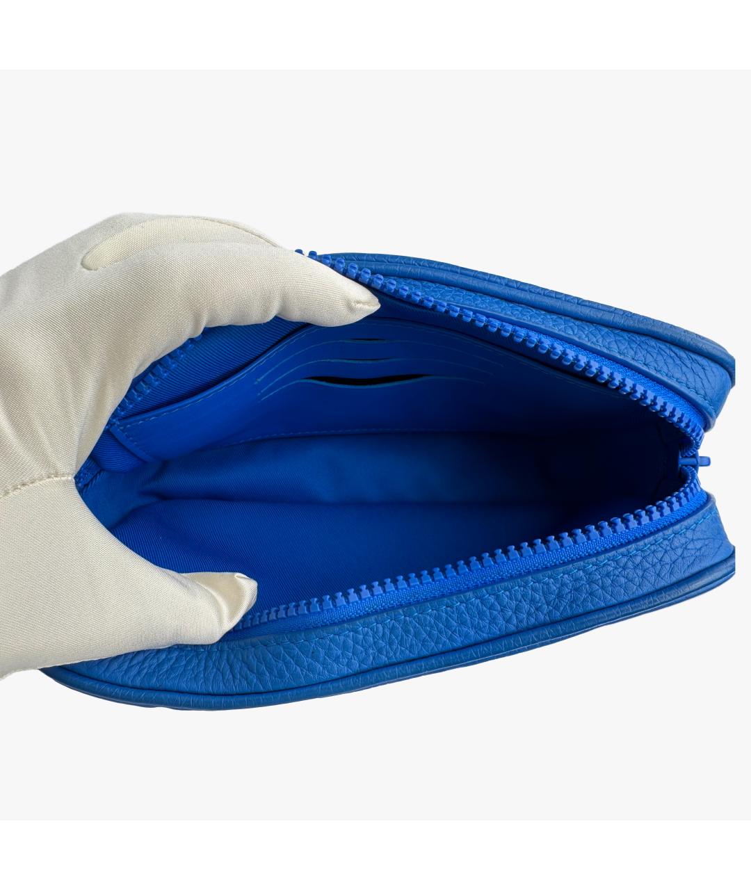 LOUIS VUITTON Синяя кожаная сумка на плечо, фото 5