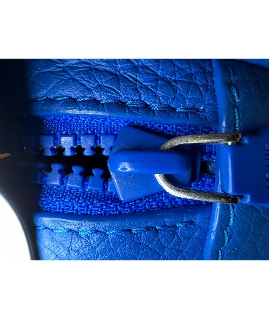 LOUIS VUITTON Синяя кожаная сумка на плечо, фото 8