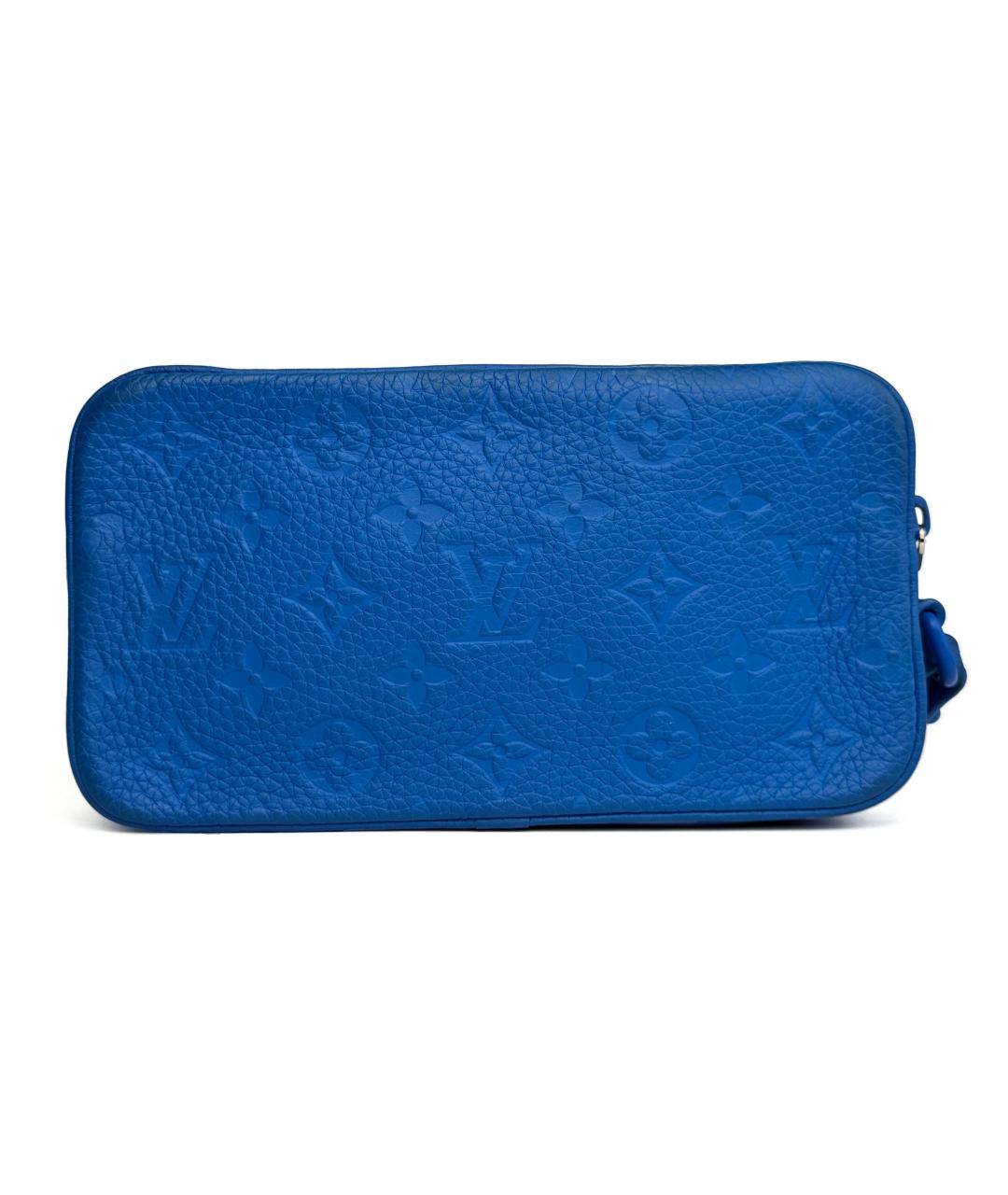 LOUIS VUITTON Синяя кожаная сумка на плечо, фото 3