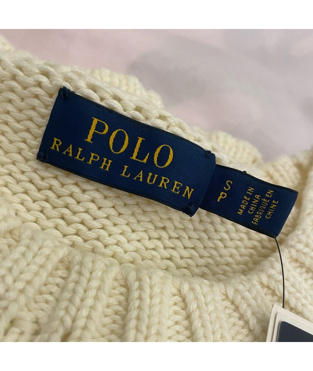 POLO RALPH LAUREN Белый джемпер / свитер, фото 5