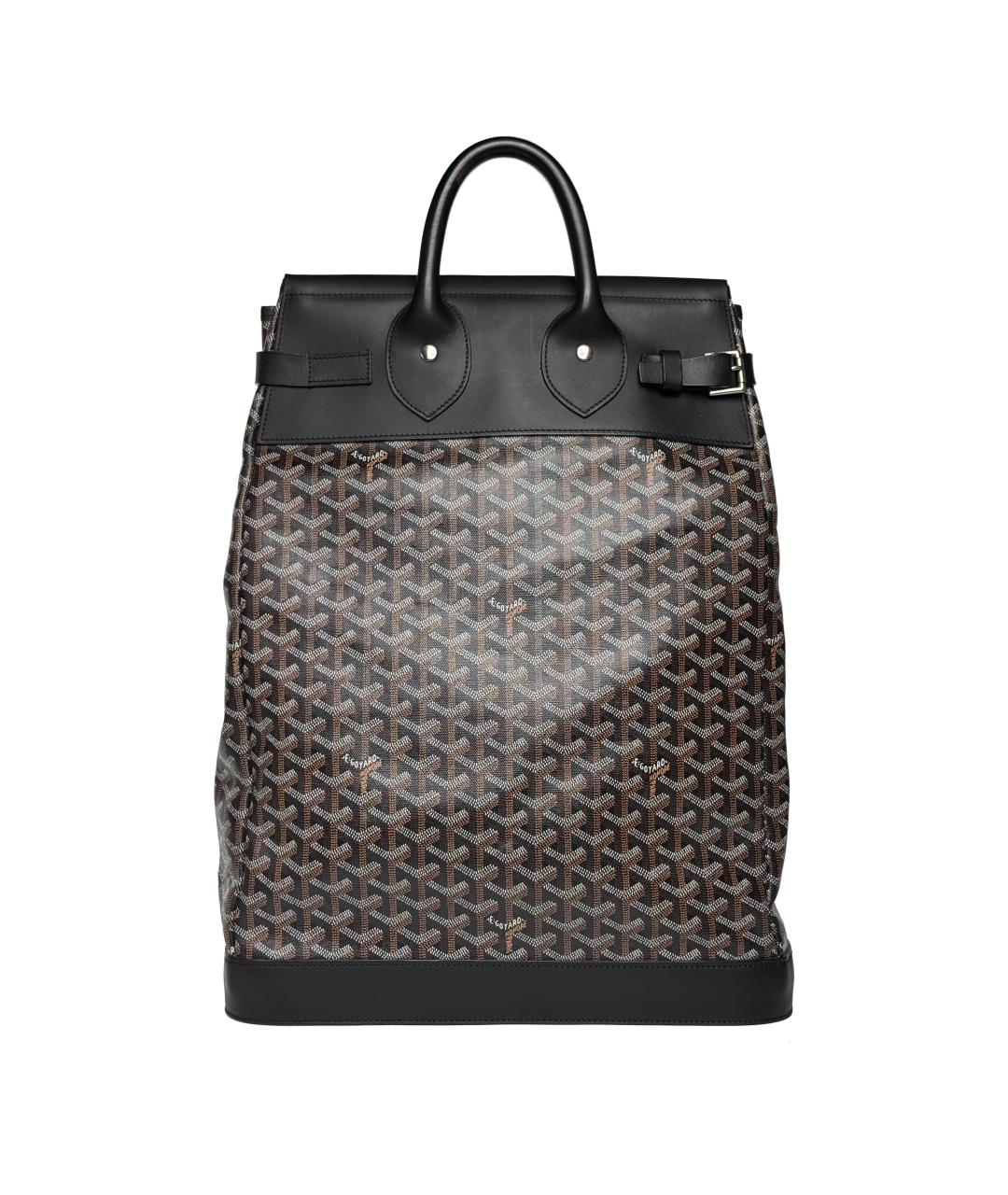 GOYARD Черный кожаный портфель, фото 2