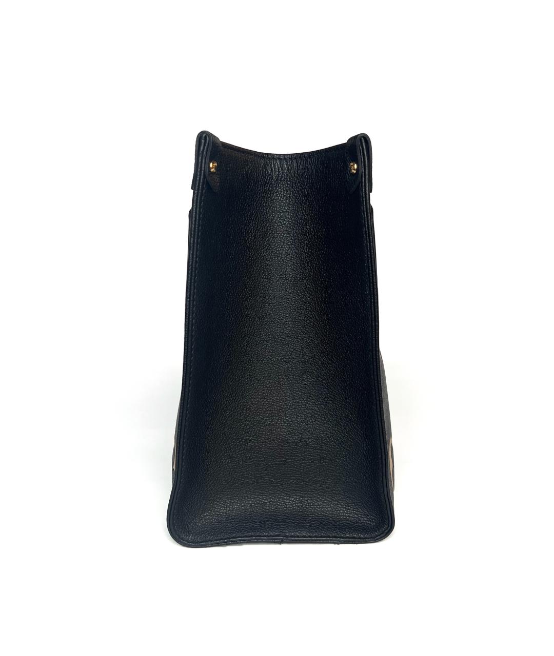 LOUIS VUITTON Черная кожаная сумка через плечо, фото 6