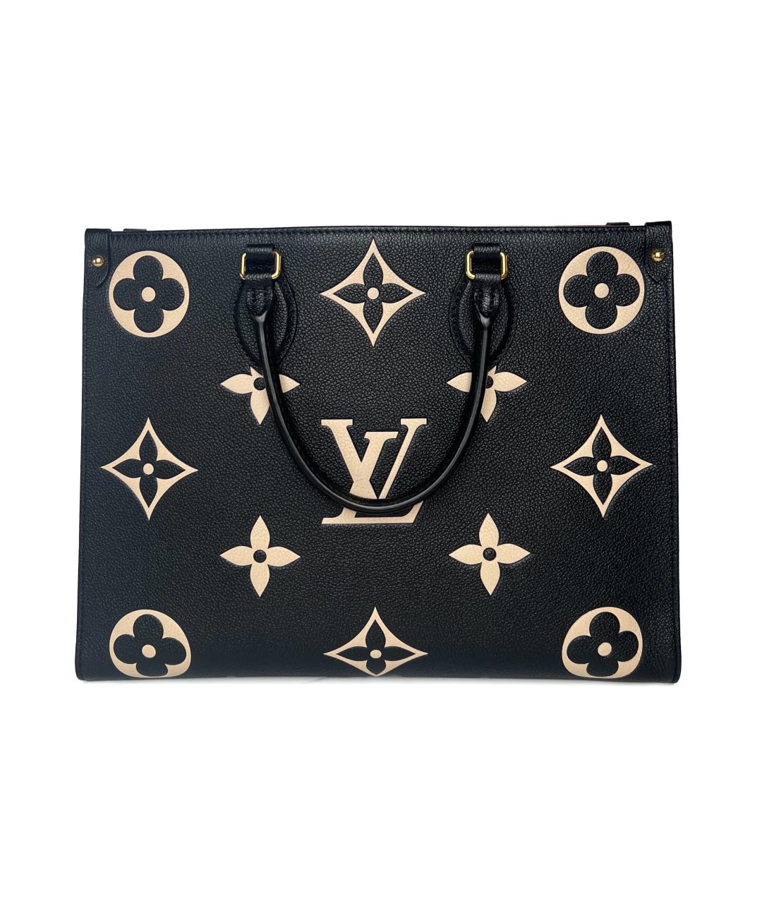 LOUIS VUITTON Черная кожаная сумка через плечо, фото 2