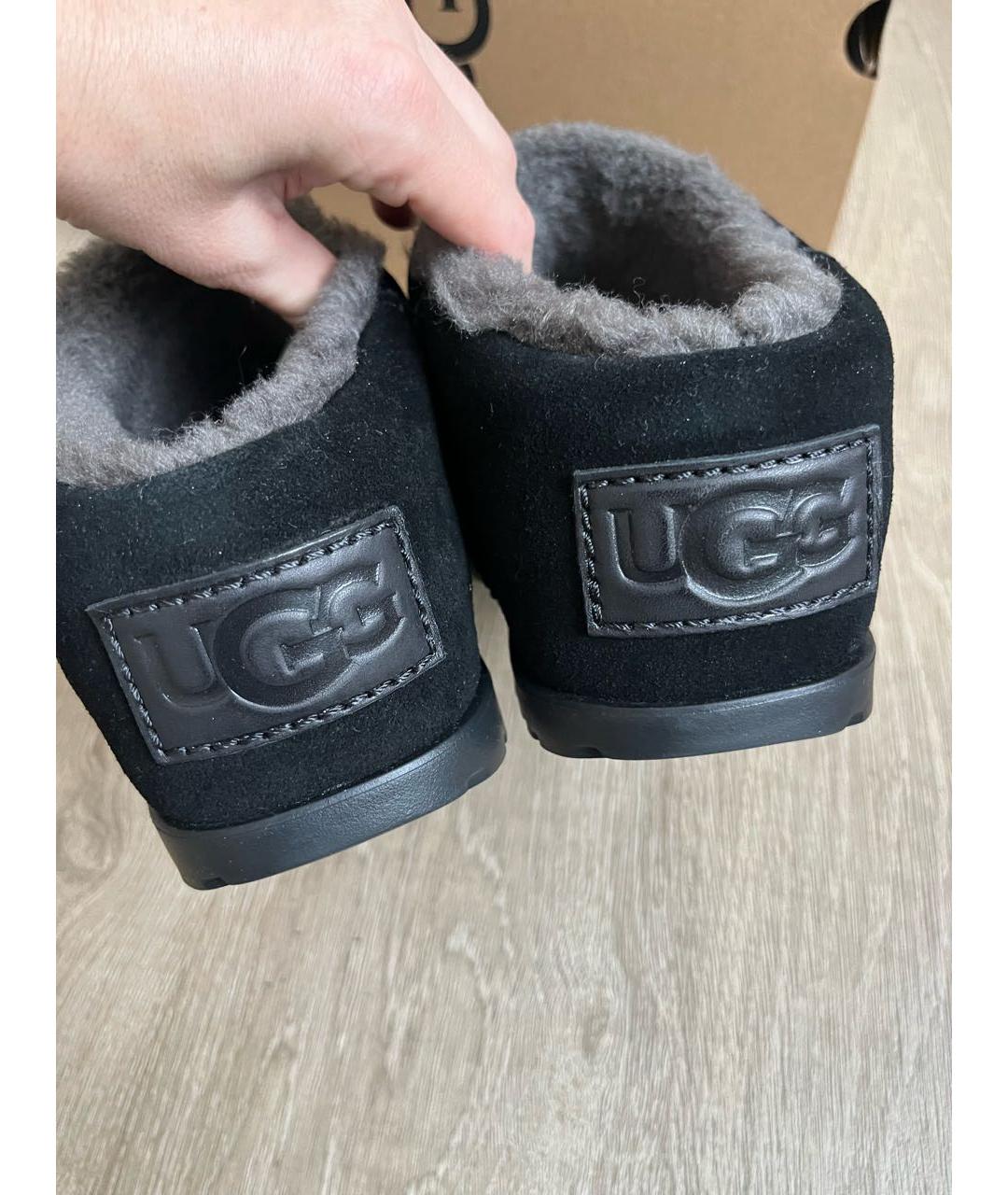 UGG AUSTRALIA Черные замшевые мюли, фото 5