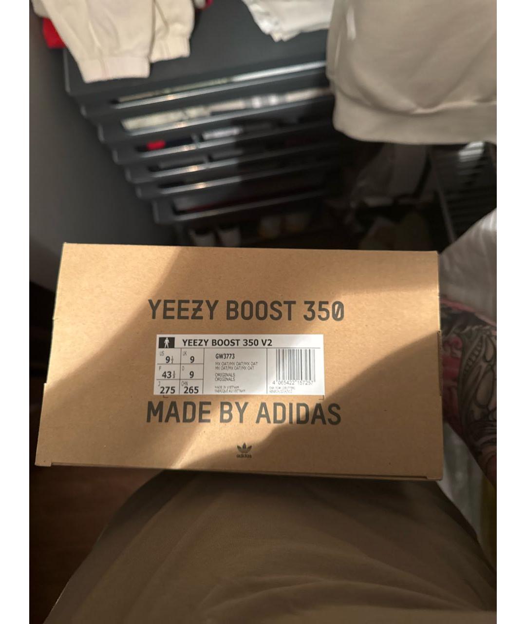 ADIDAS YEEZY Мульти синтетические низкие кроссовки / кеды, фото 6