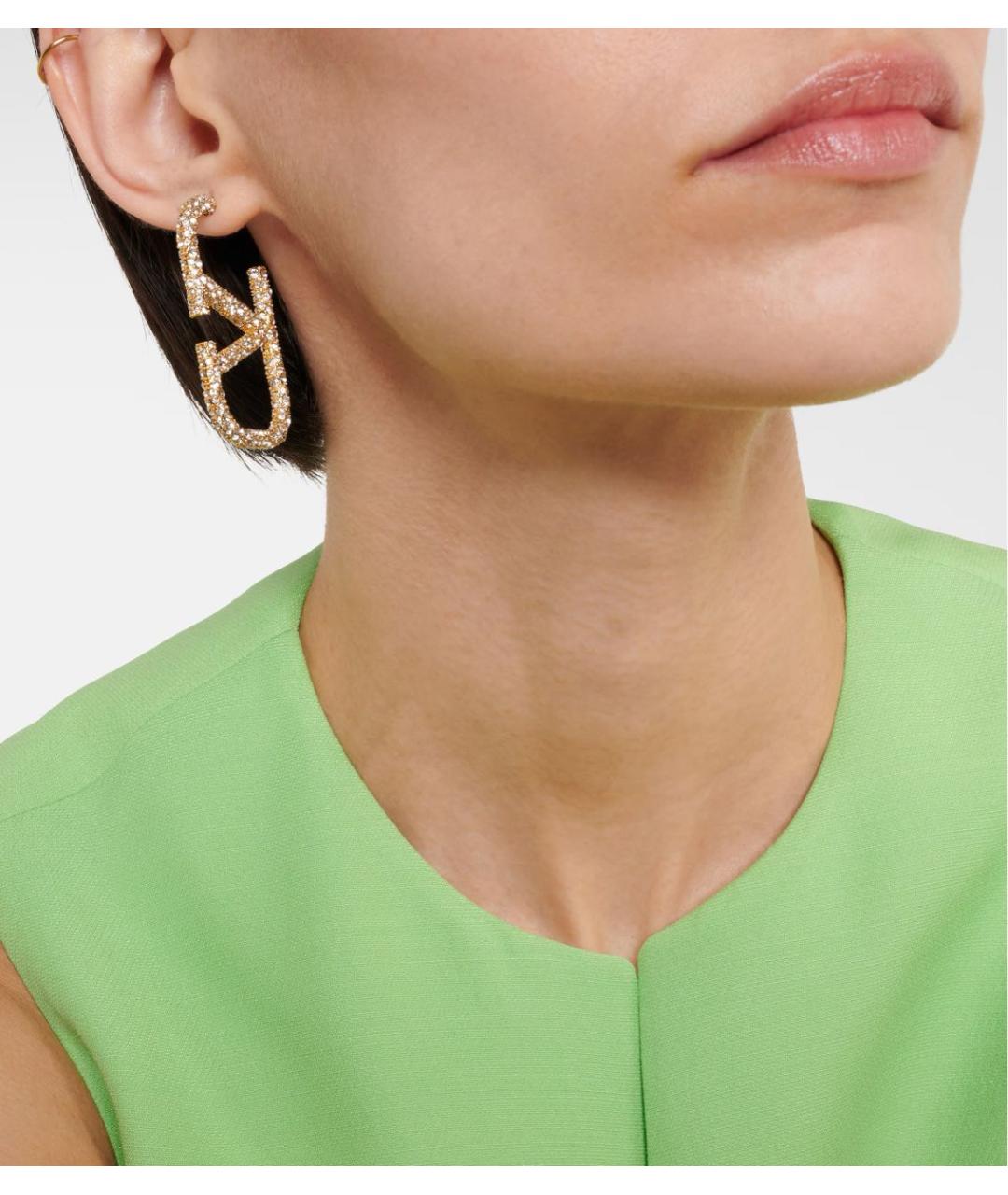 VALENTINO Золотые металлические серьги, фото 5