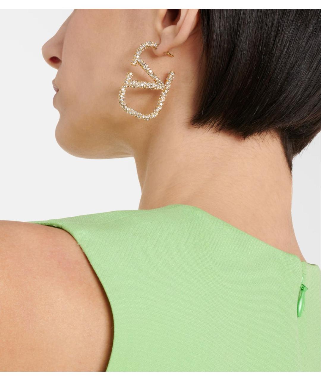 VALENTINO Золотые металлические серьги, фото 6