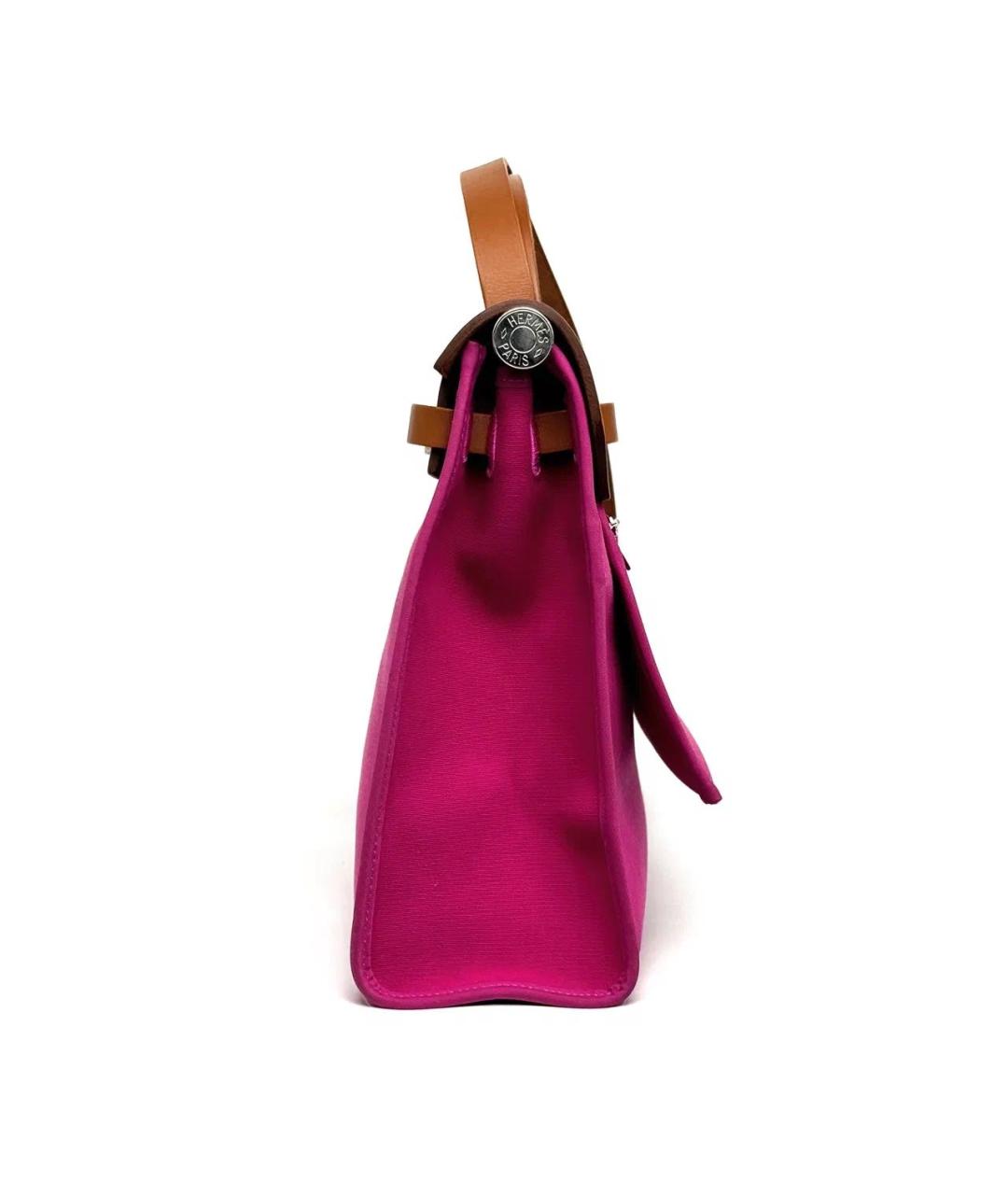 HERMES Фуксия кожаная сумка через плечо, фото 4