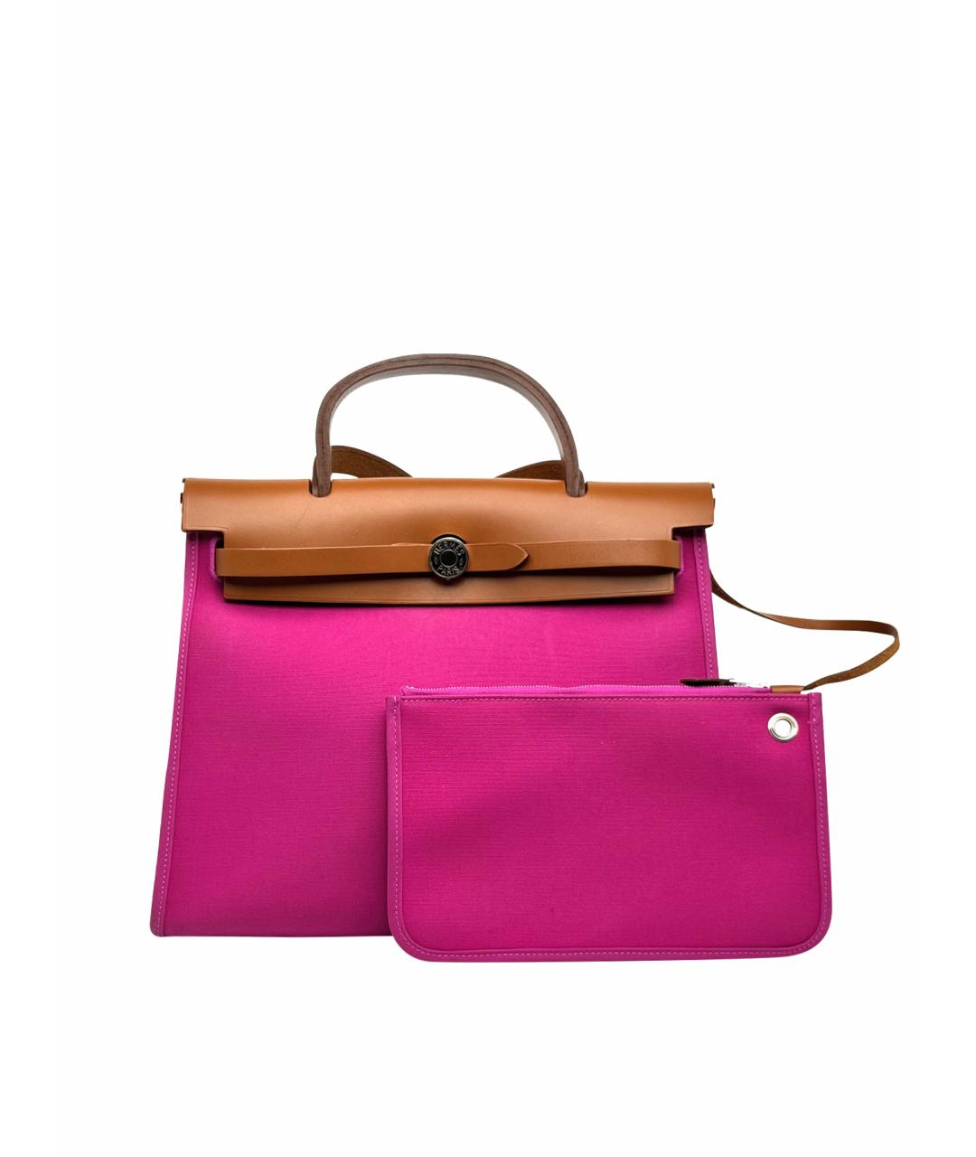 HERMES Фуксия кожаная сумка через плечо, фото 1