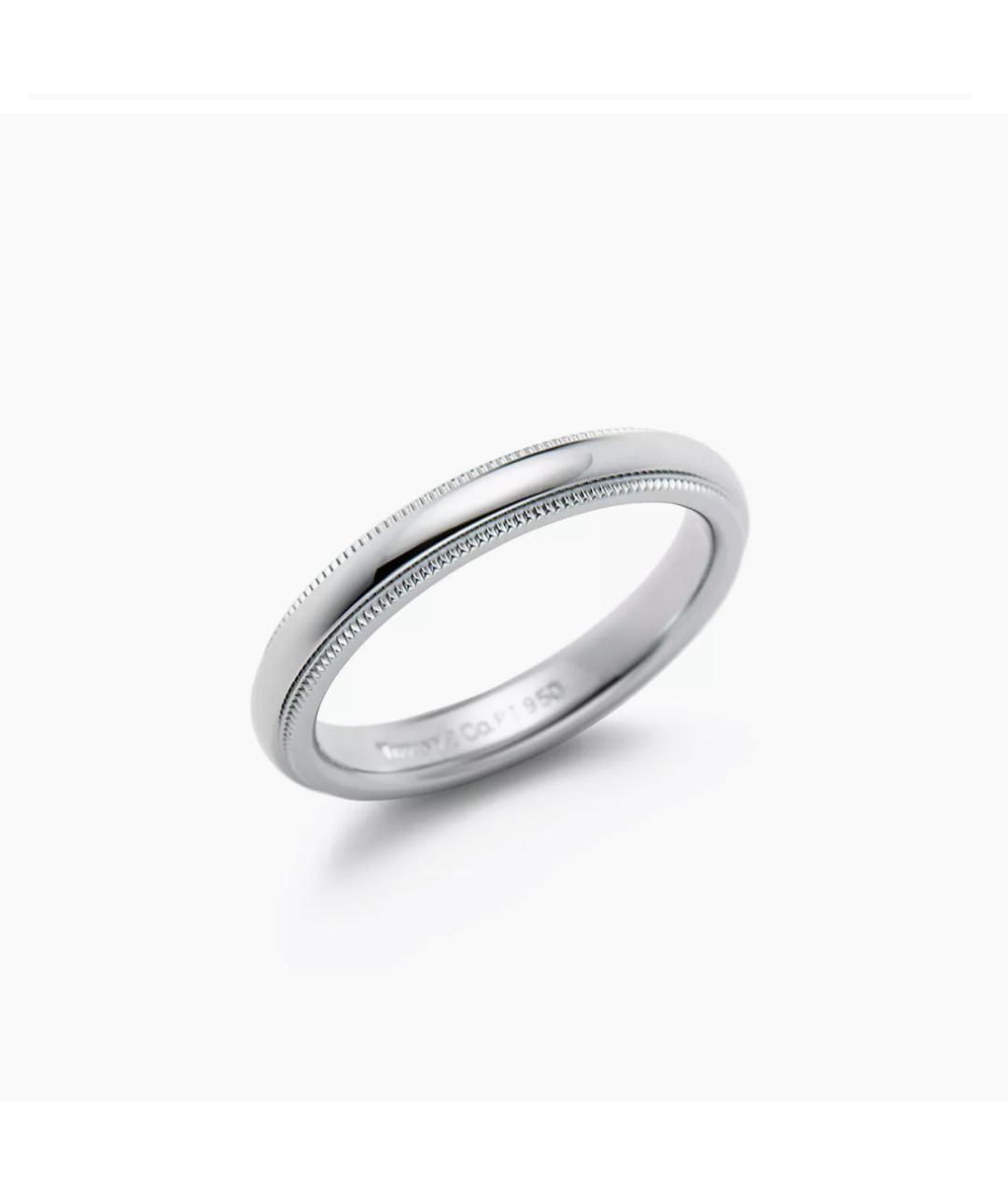 TIFFANY&CO Серебряное платиновое кольцо, фото 4