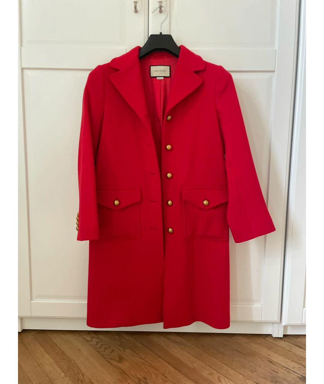 GUCCI Красное шерстяное пальто, фото 9