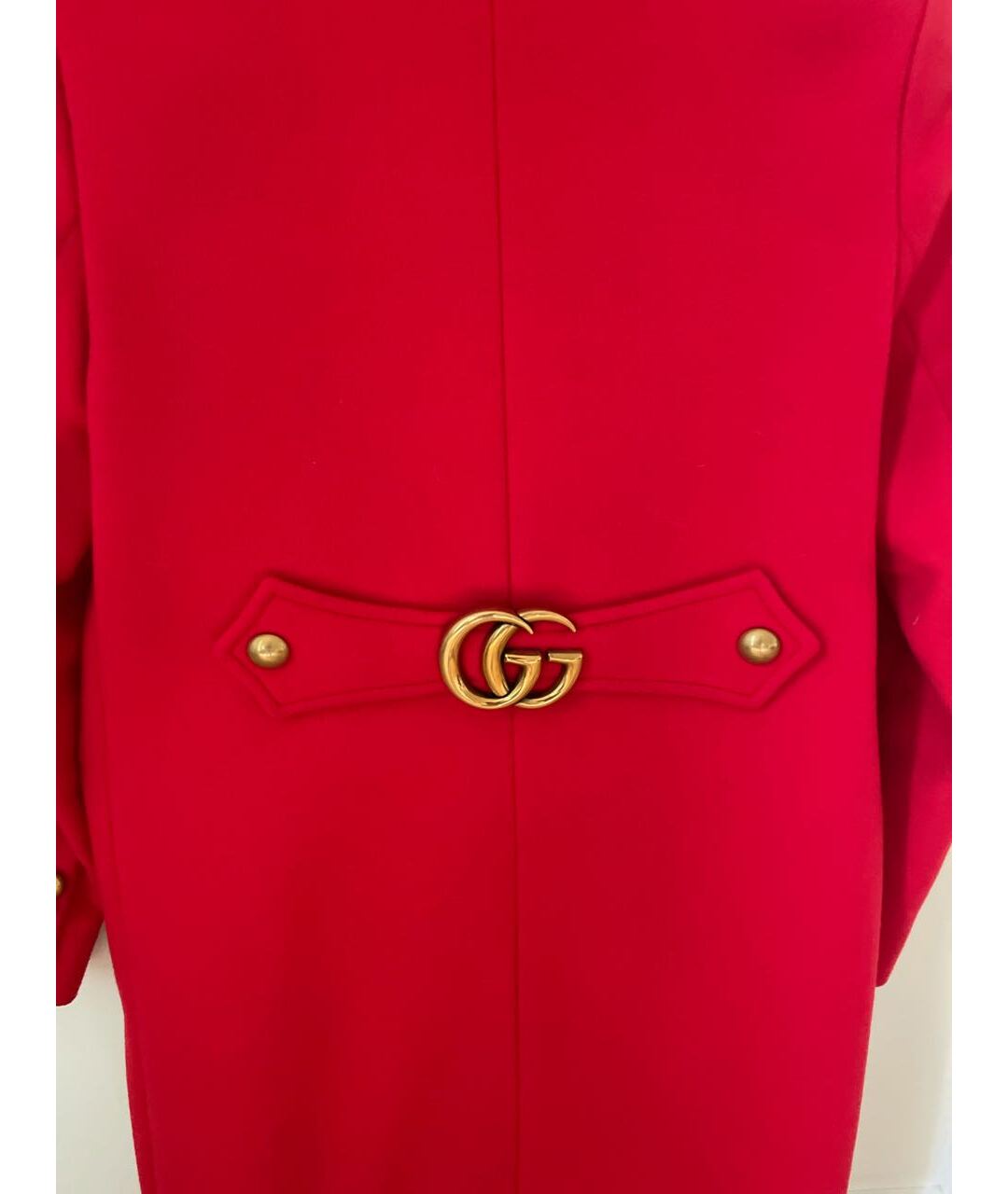 GUCCI Красное шерстяное пальто, фото 8