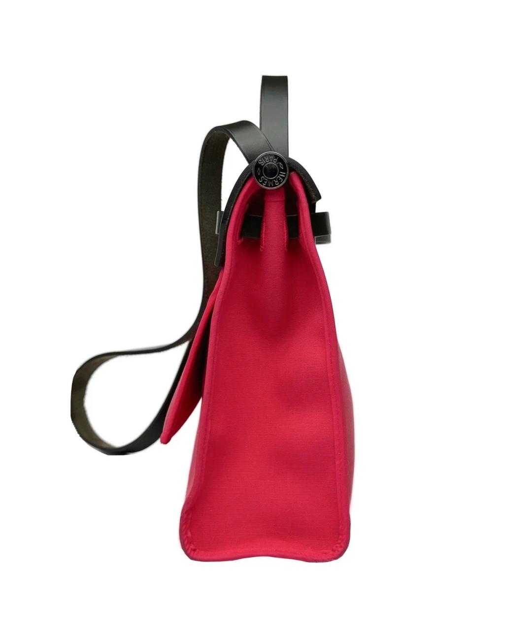 HERMES Розовая кожаная сумка через плечо, фото 4