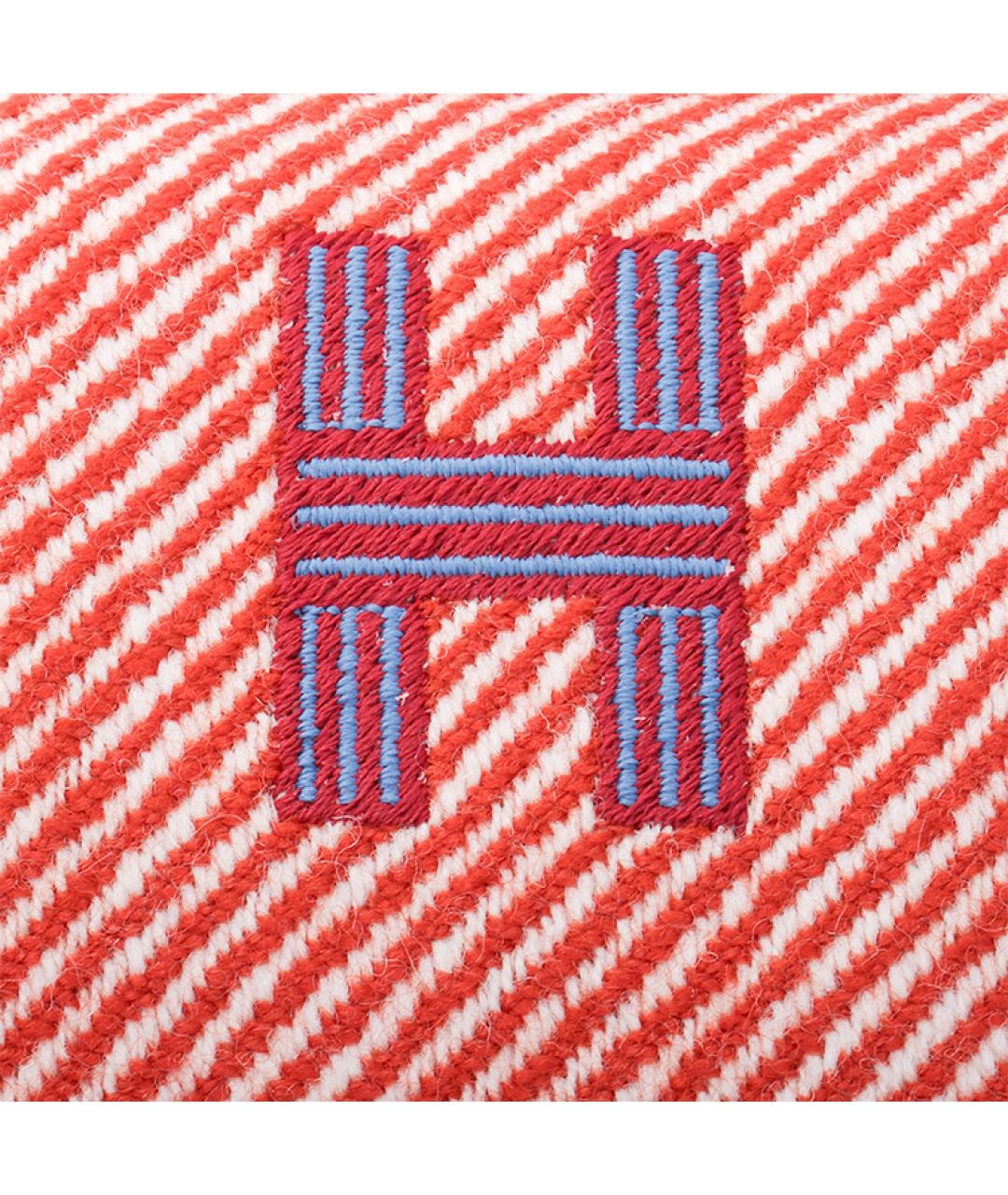 HERMES Оранжевая шерстяная косметичка, фото 6