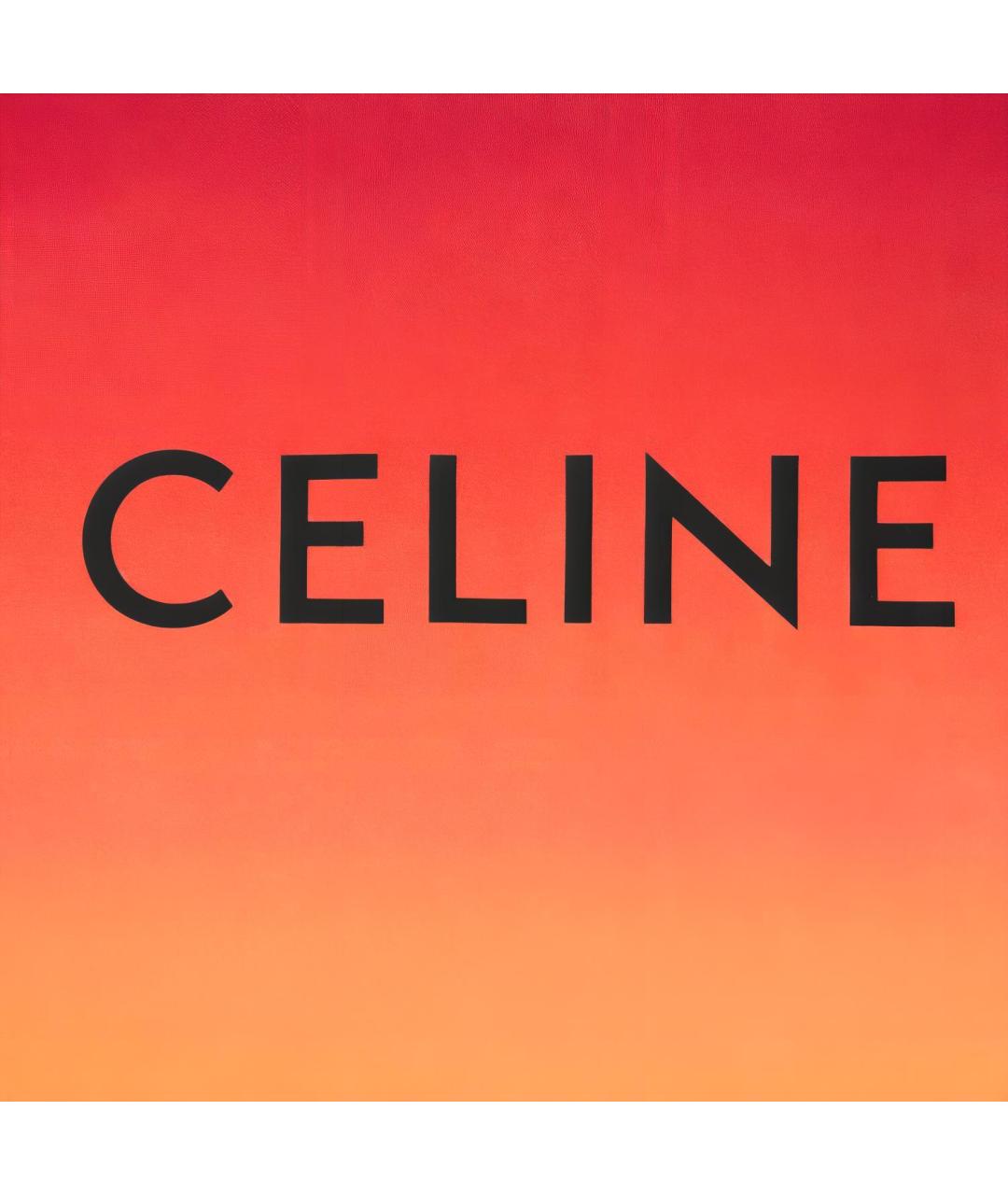 CELINE Оранжевая футболка, фото 6