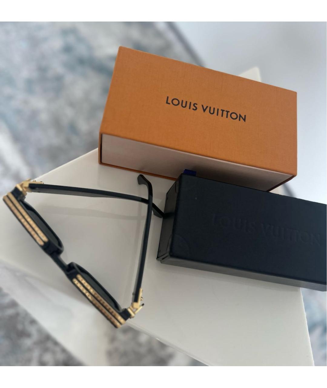 LOUIS VUITTON Черные солнцезащитные очки, фото 4