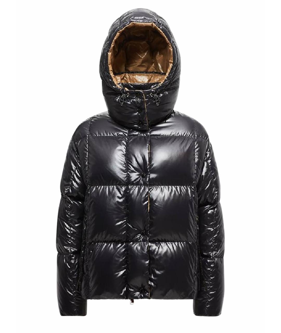 MONCLER Черный пуховик, фото 1