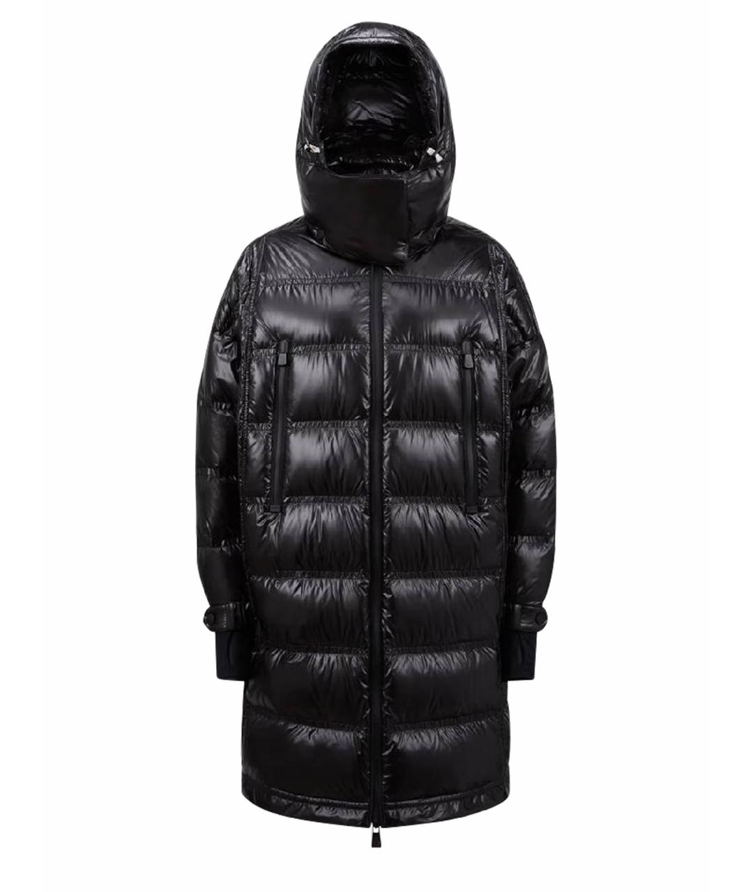 MONCLER Черный пуховик, фото 1