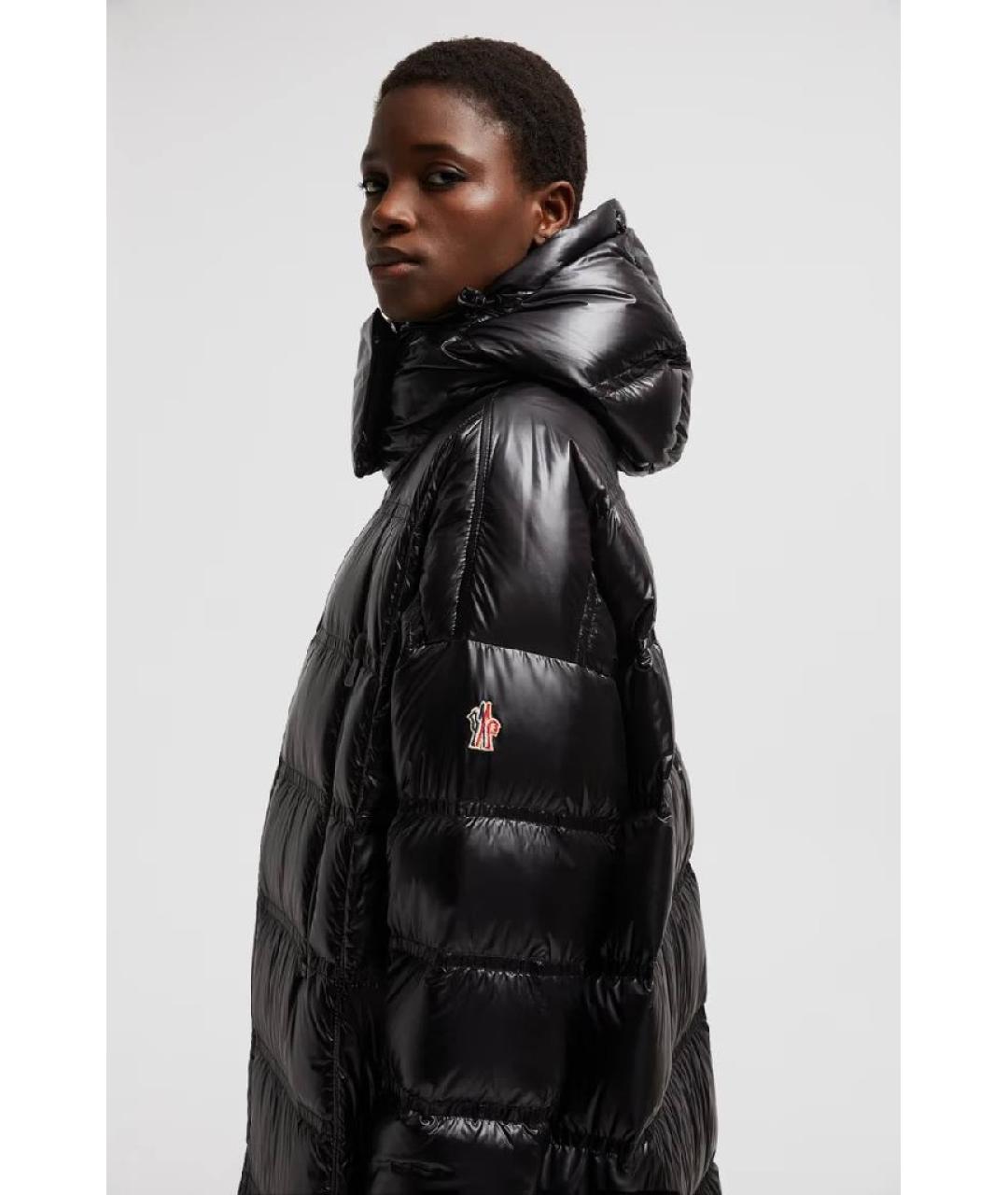 MONCLER Черный пуховик, фото 5