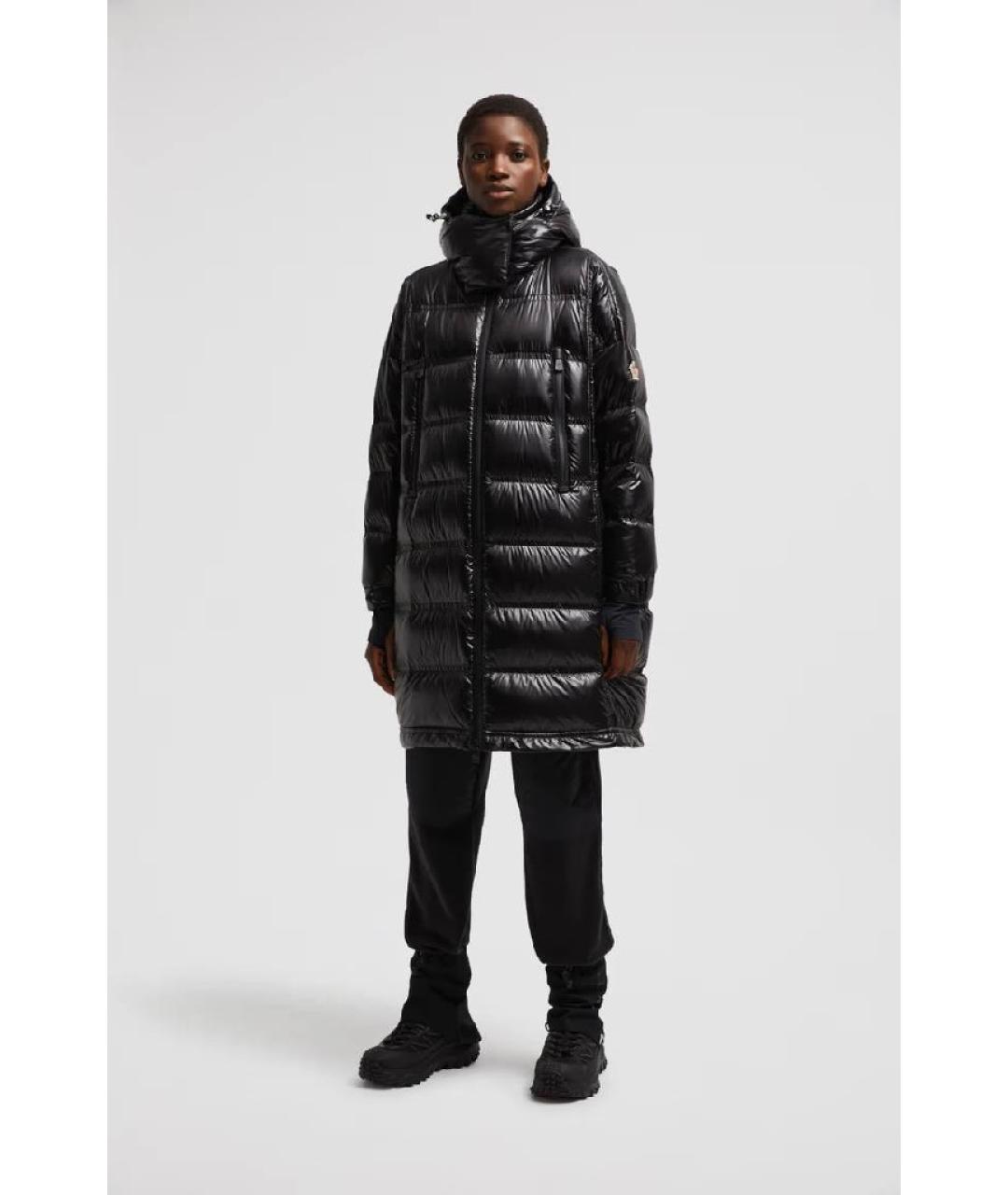 MONCLER Черный пуховик, фото 8