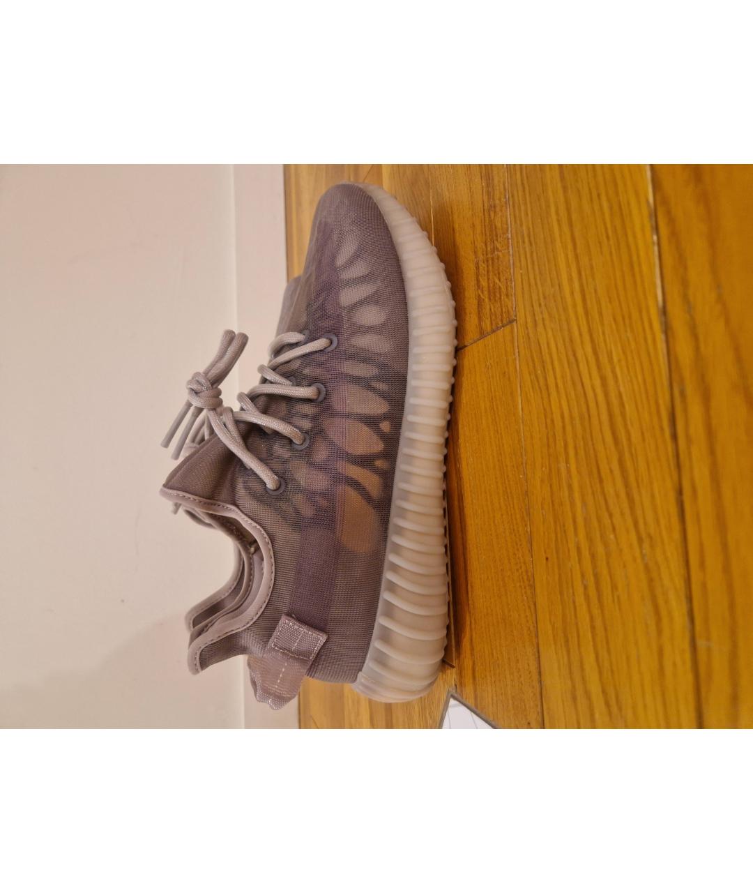 ADIDAS YEEZY Коричневые текстильные низкие кроссовки / кеды, фото 8
