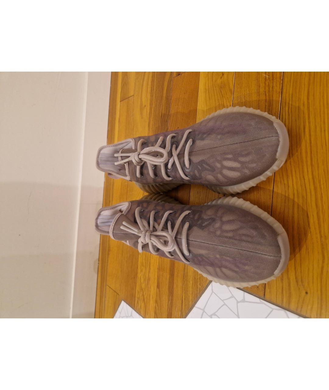 ADIDAS YEEZY Коричневые текстильные низкие кроссовки / кеды, фото 2