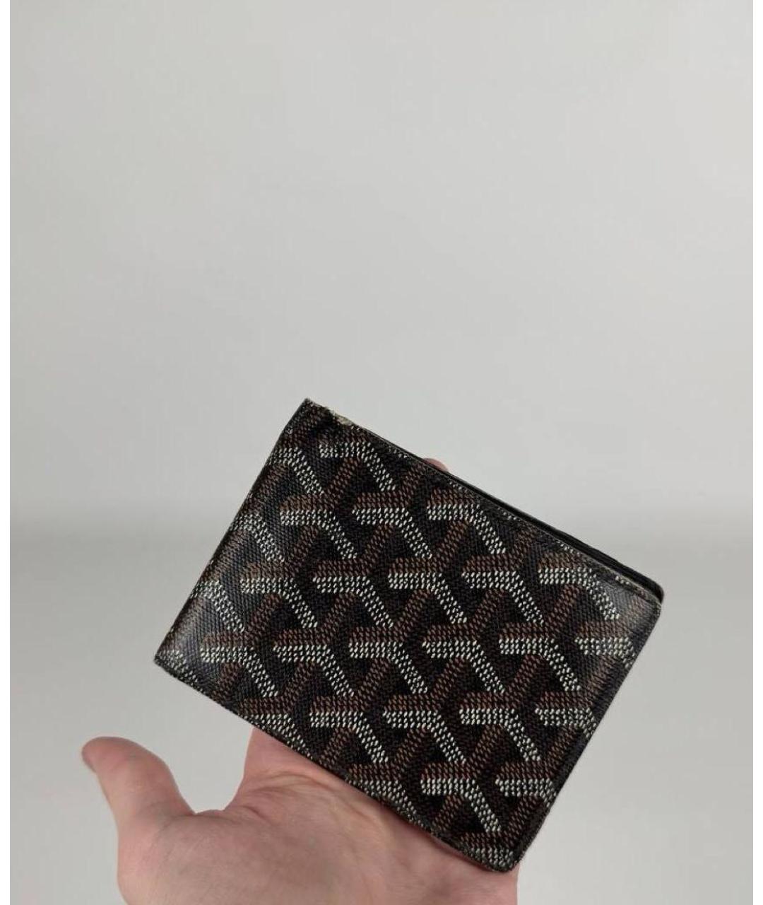 GOYARD Коричневый кожаный кошелек, фото 6
