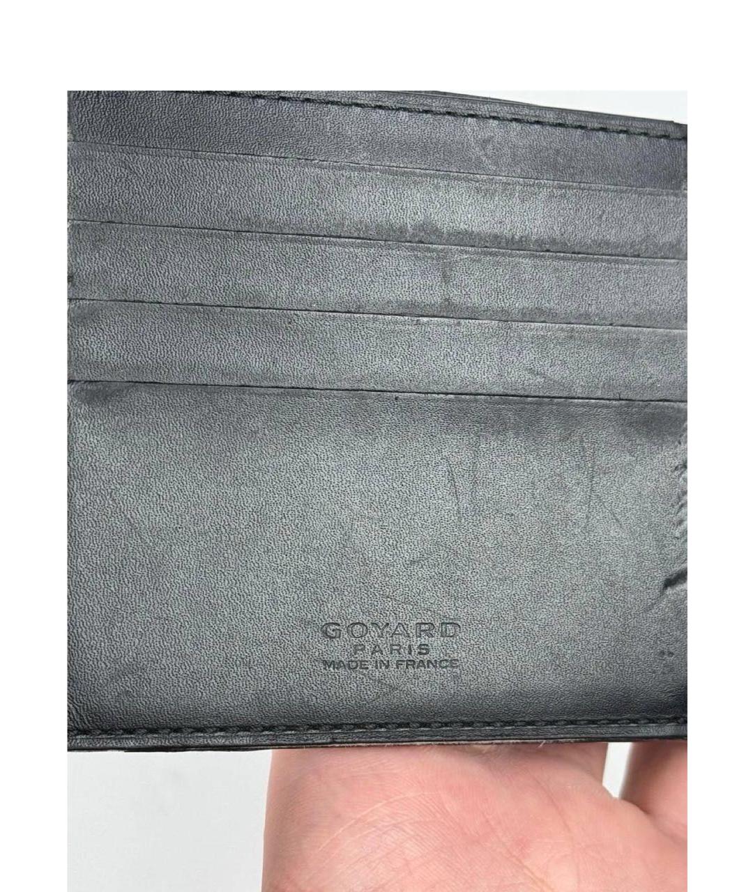 GOYARD Коричневый кожаный кошелек, фото 5