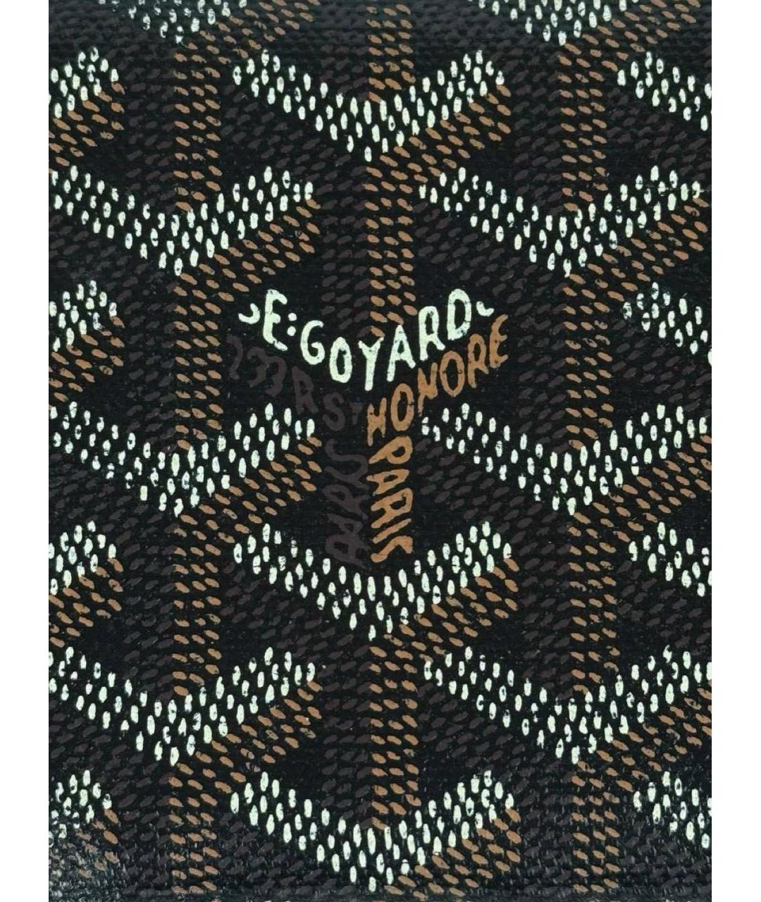 GOYARD Коричневый кожаный кошелек, фото 4