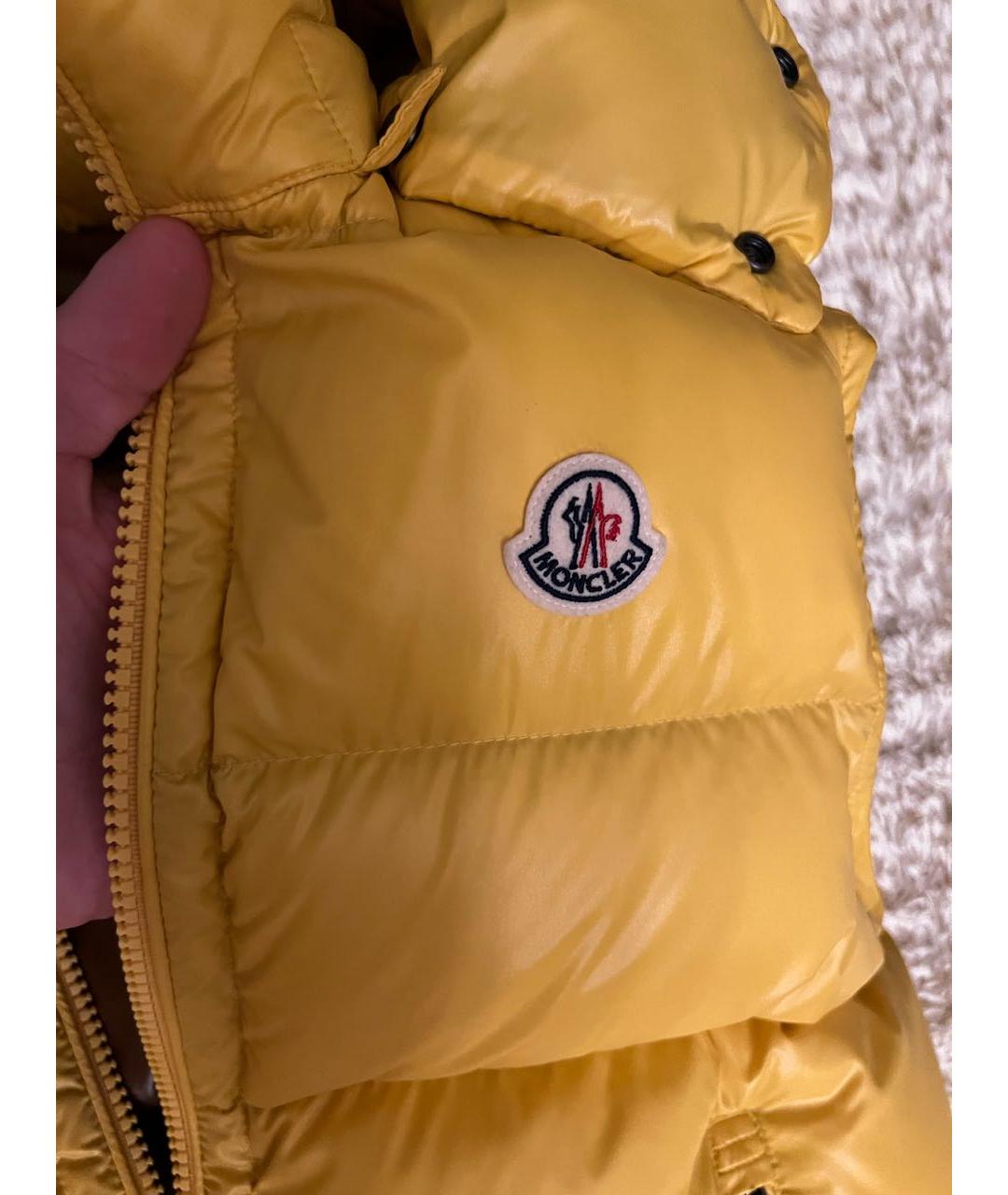 MONCLER Желтый жилет, фото 6