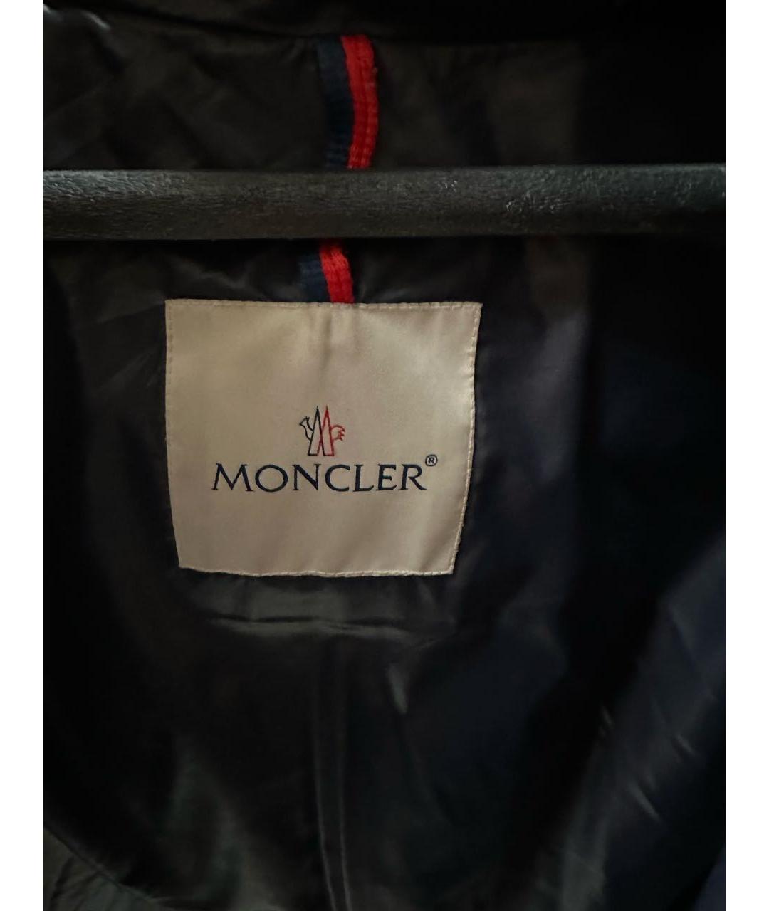 MONCLER Темно-синий пуховик, фото 6