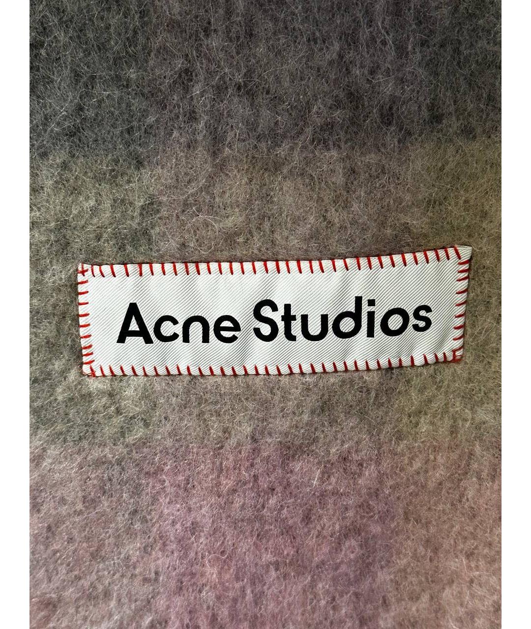 ACNE STUDIOS Мульти шерстяной шарф, фото 3