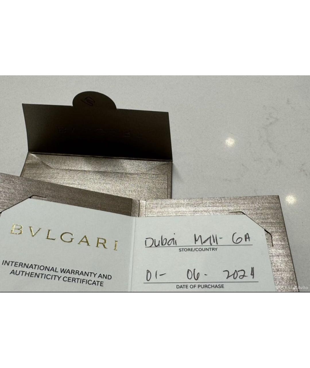 BVLGARI Серебряное кольцо из белого золота, фото 8