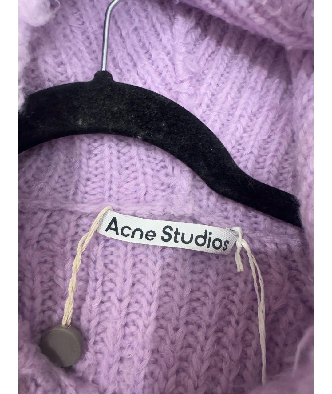 ACNE STUDIOS Фиолетовый шерстяной джемпер / свитер, фото 5