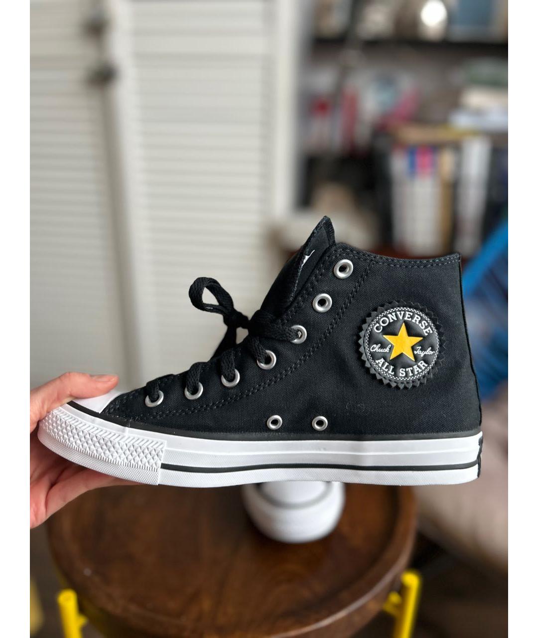 CONVERSE Черные текстильные кеды, фото 7