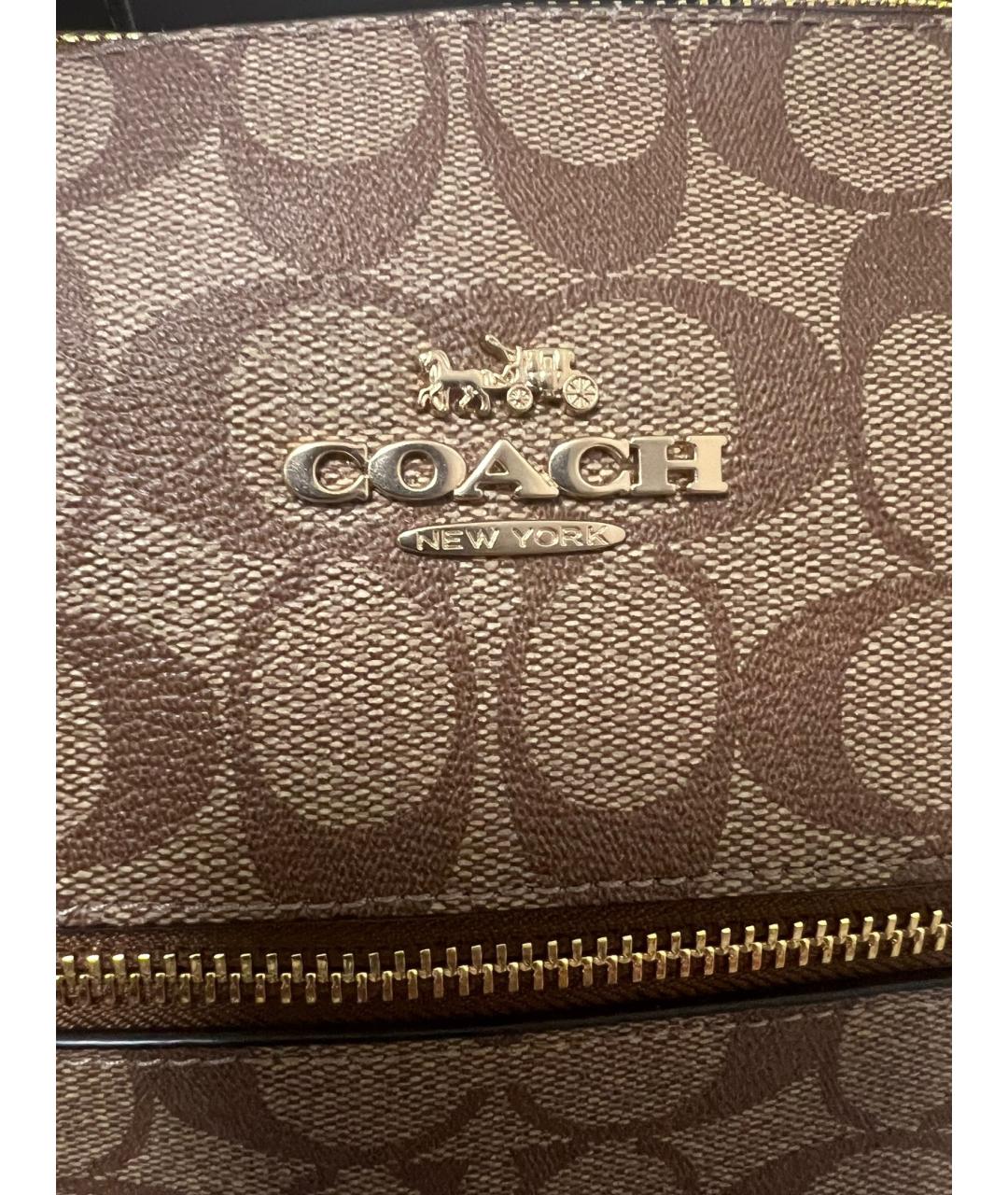 COACH Коричневая сумка тоут, фото 3