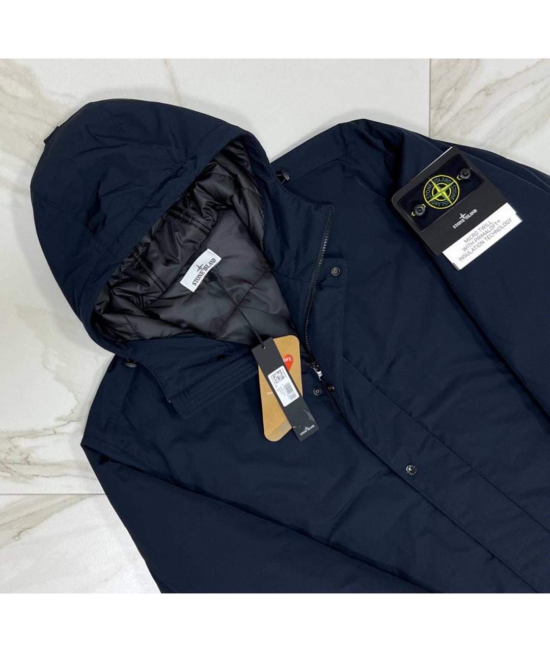 STONE ISLAND Темно-синяя куртка, фото 2