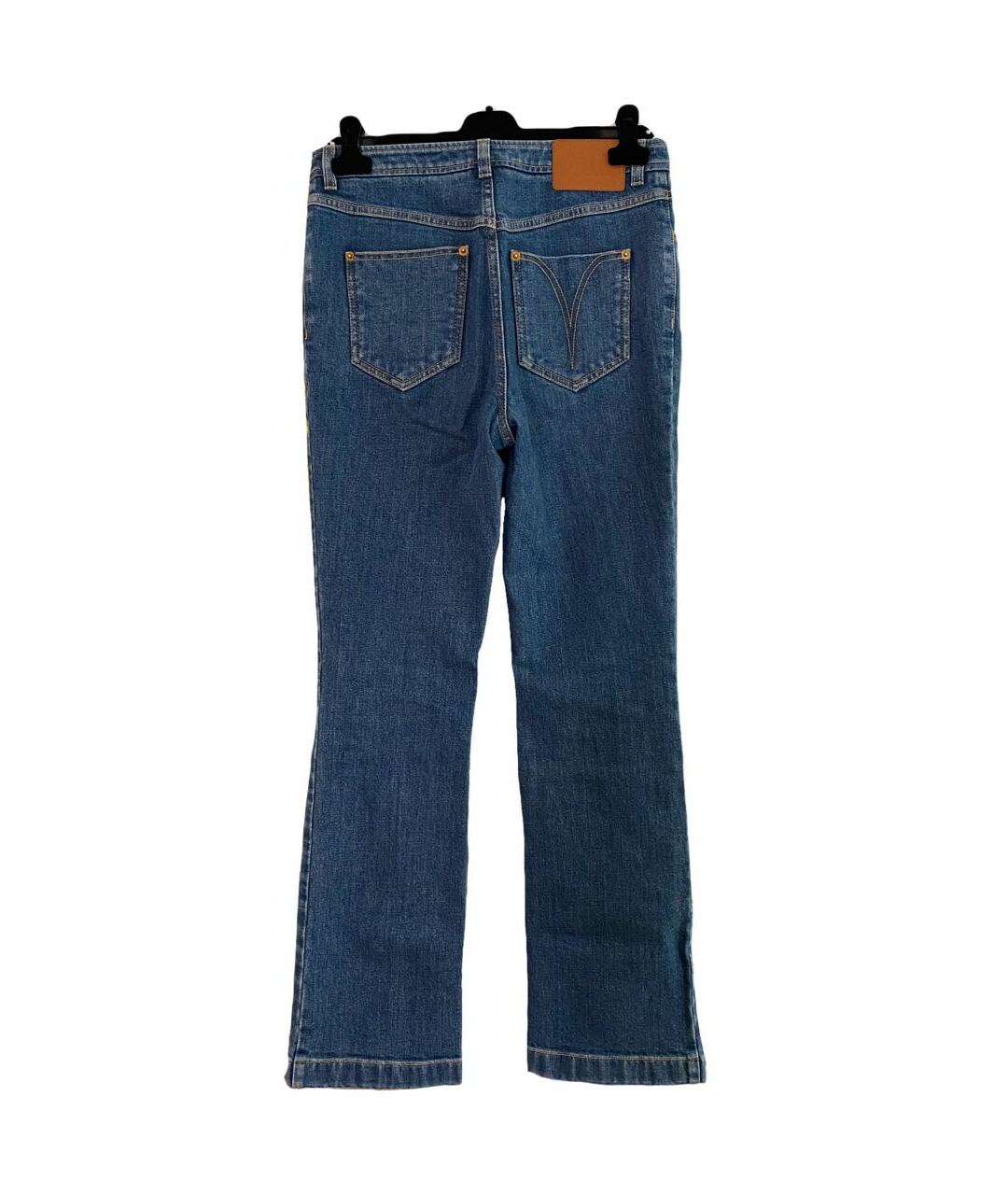 LOUIS VUITTON PRE-OWNED Синие хлопковые джинсы клеш, фото 2