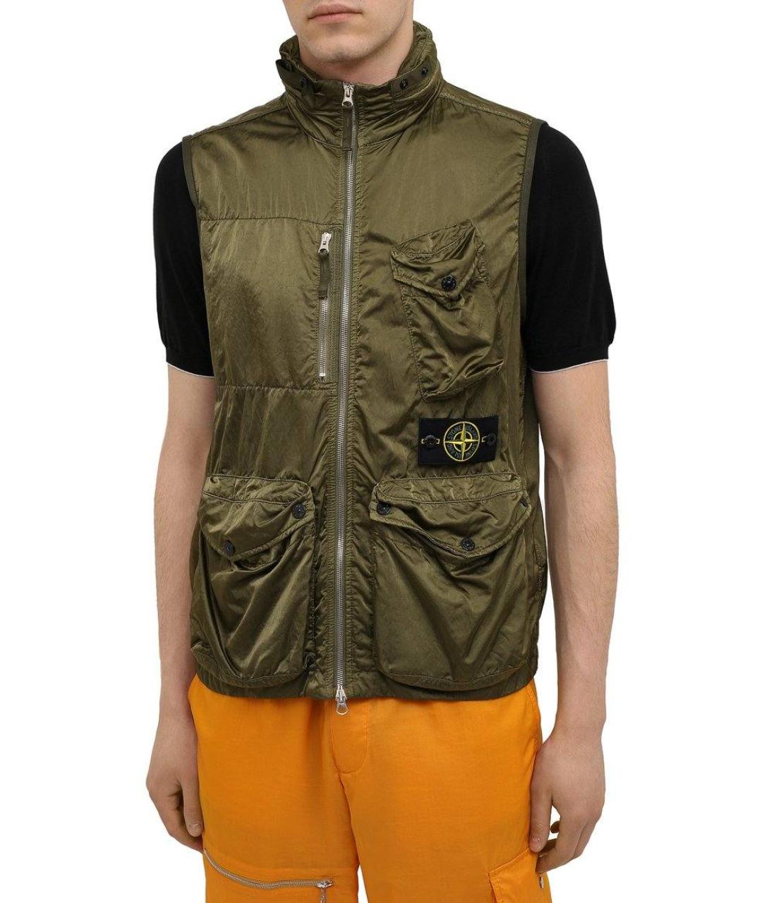 STONE ISLAND Бирюзовый жилет, фото 9