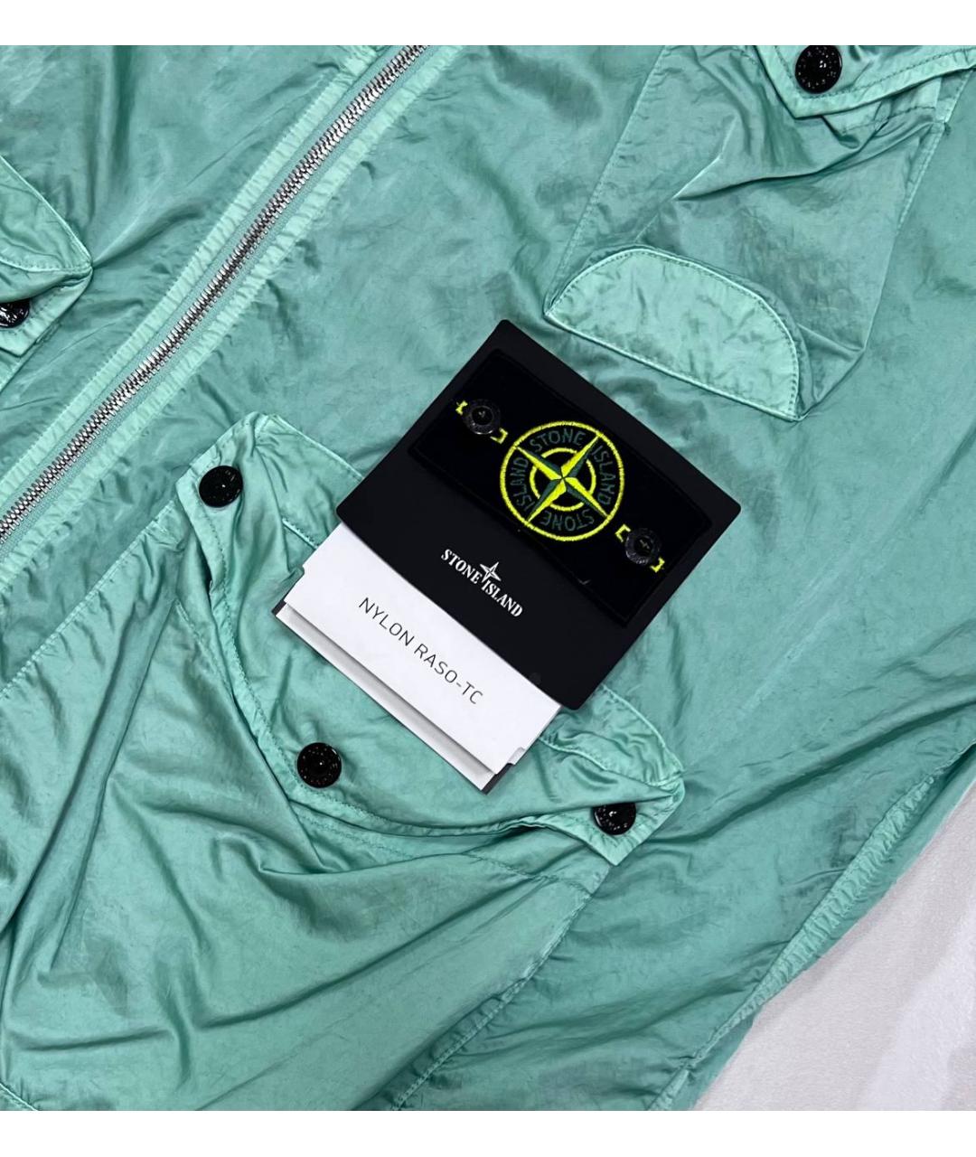 STONE ISLAND Бирюзовый жилет, фото 3