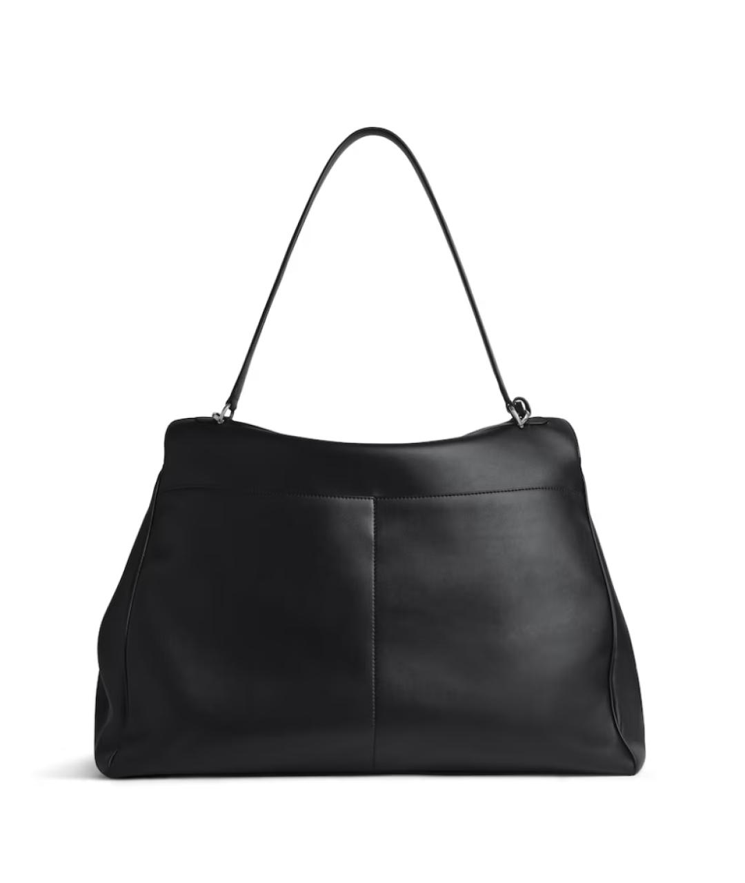 BALENCIAGA Черная кожаная сумка тоут, фото 2