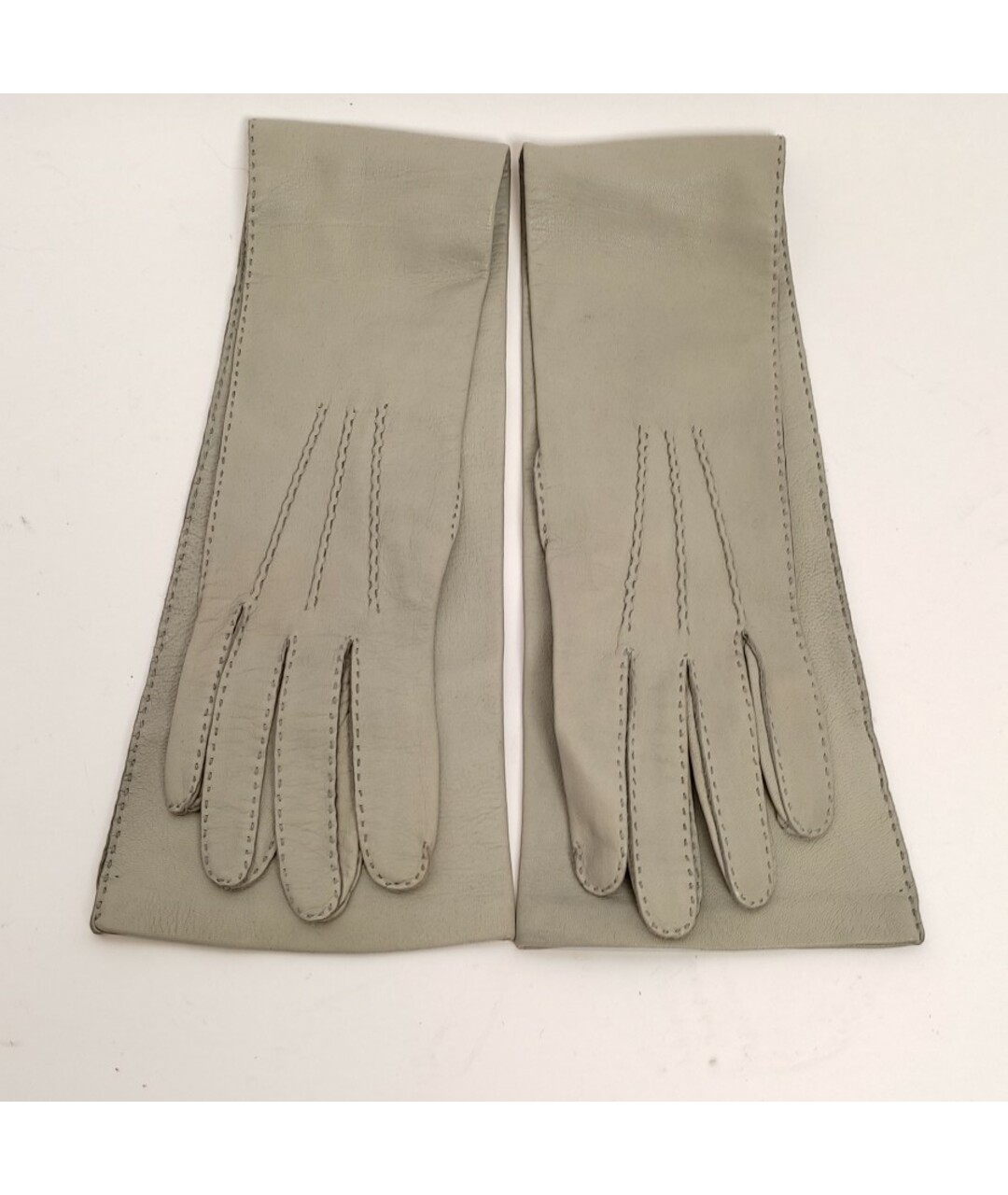 MALO Серые кожаные перчатки, фото 6