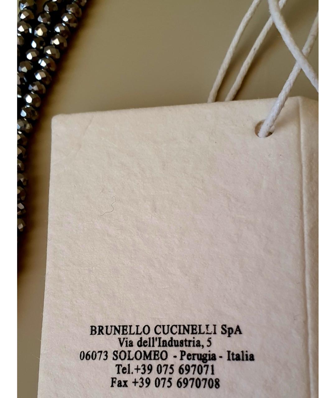 BRUNELLO CUCINELLI Серая цепочка, фото 7