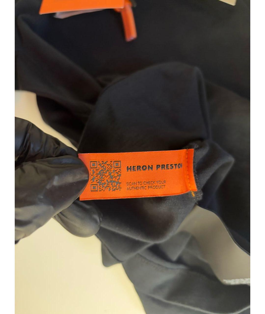 HERON PRESTON Черная футболка, фото 6