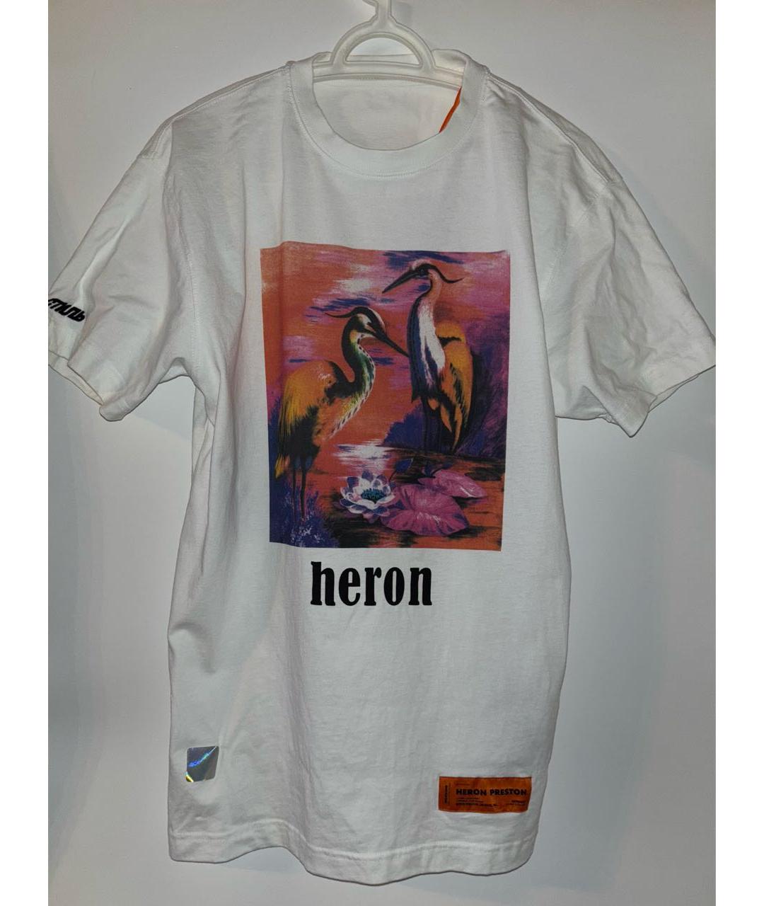 HERON PRESTON Белая футболка, фото 9