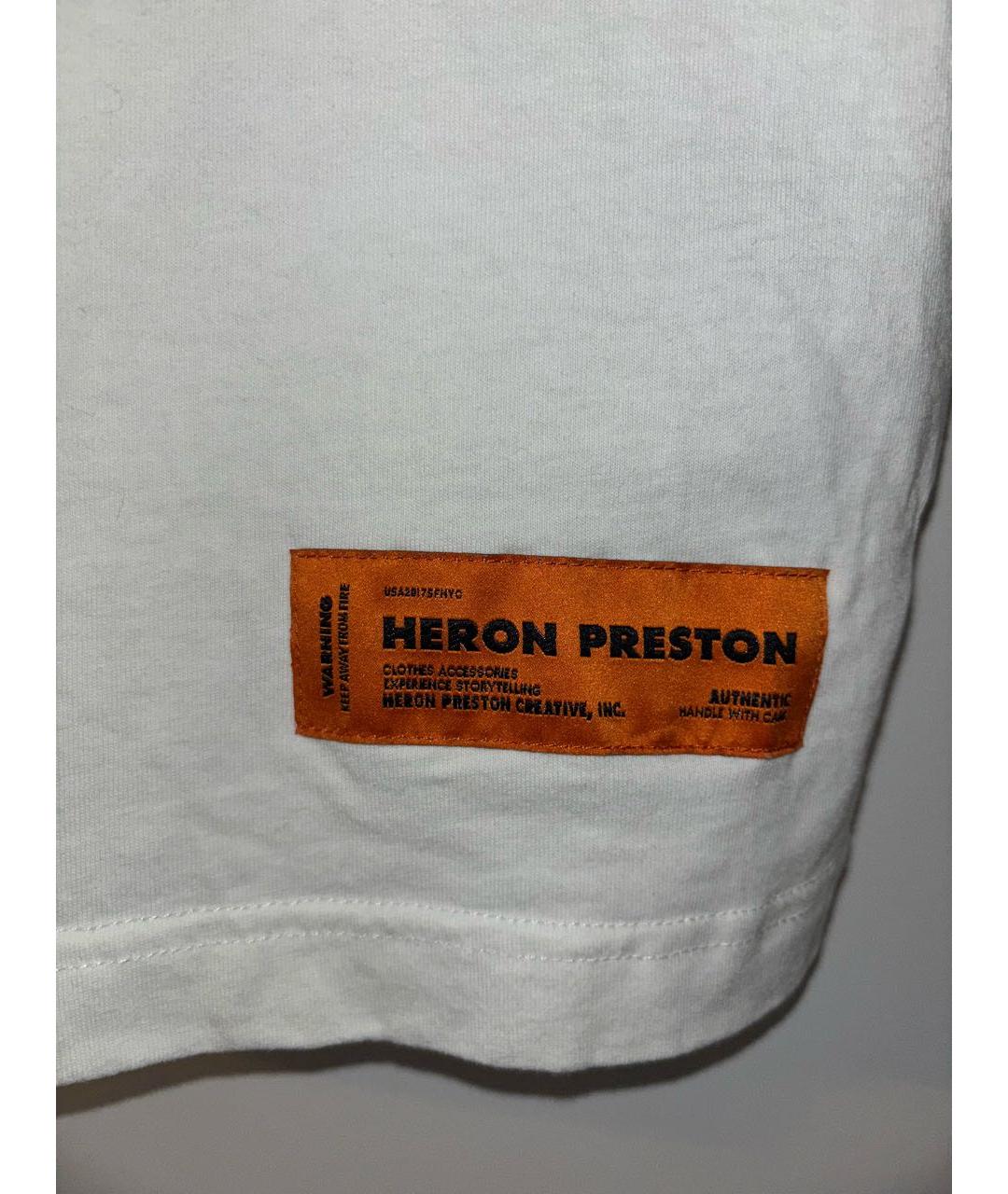 HERON PRESTON Белая футболка, фото 5